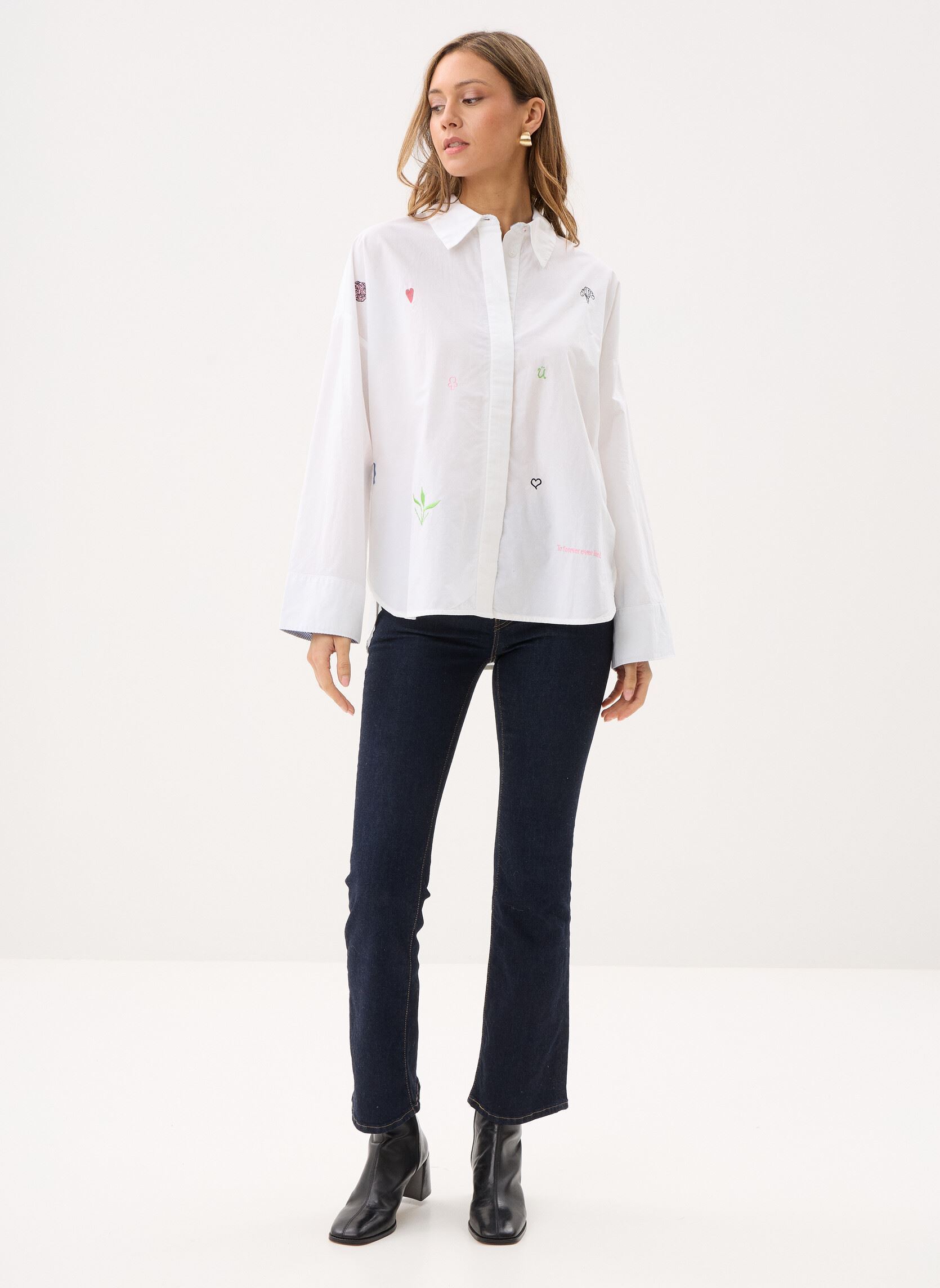 Chemises manches longues Nujuna Shirt femme blanc Nümph Chemises manches longues Nujuna Shirt femme blanc CLOUD DANCER