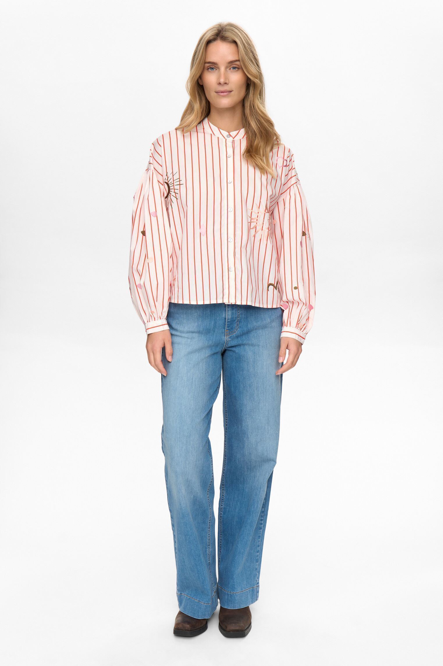 Lange mouw overhemden Nusoleima Shirt dames meerkleurig Nümph Lange mouw overhemden Nusoleima Shirt dames meerkleurig CLOUD DANCER