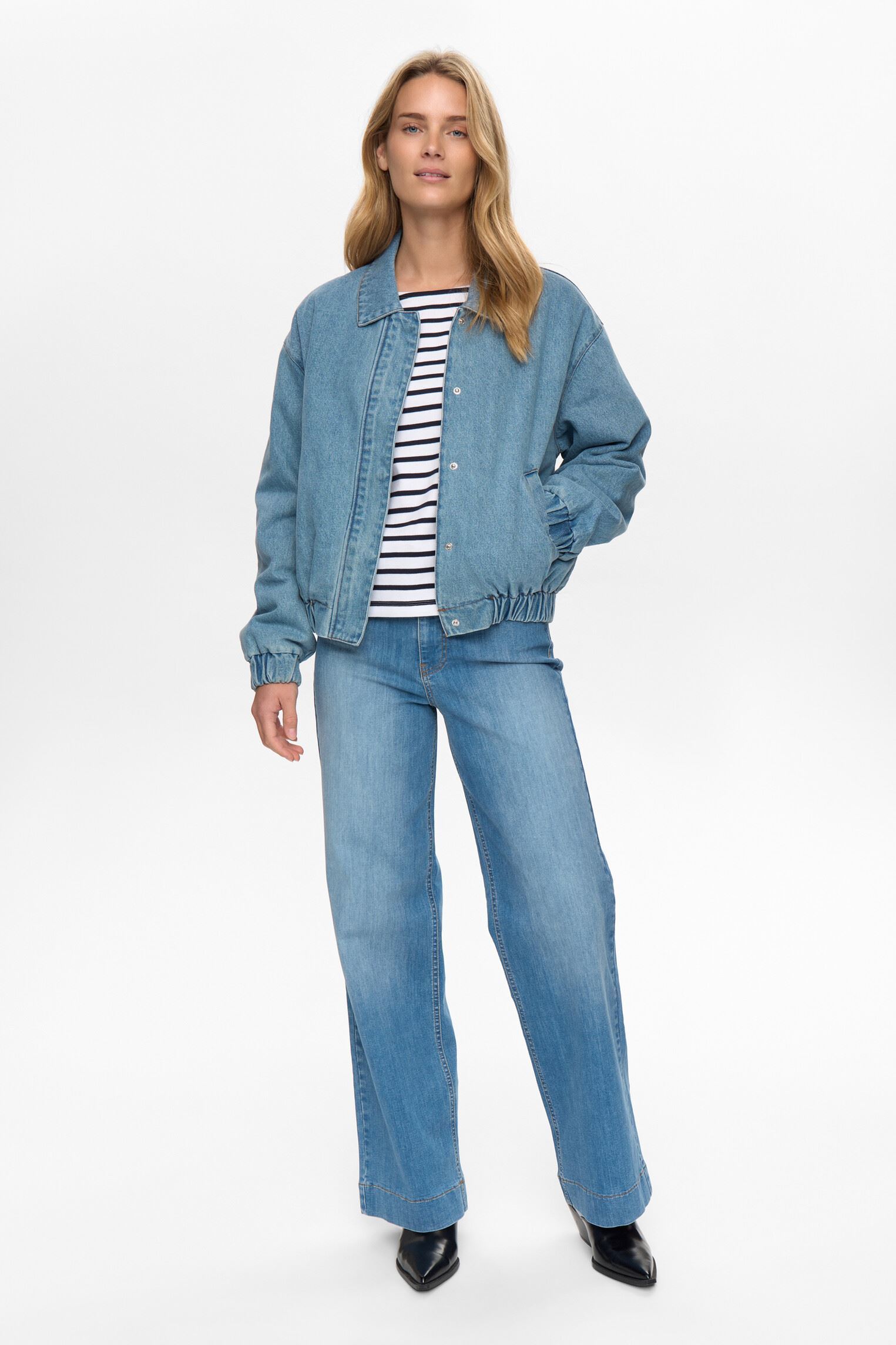 Vestes en jean Nudenima Jacket femme bleu Nümph Vestes en jean Nudenima Jacket femme bleu Medium Blue Denim