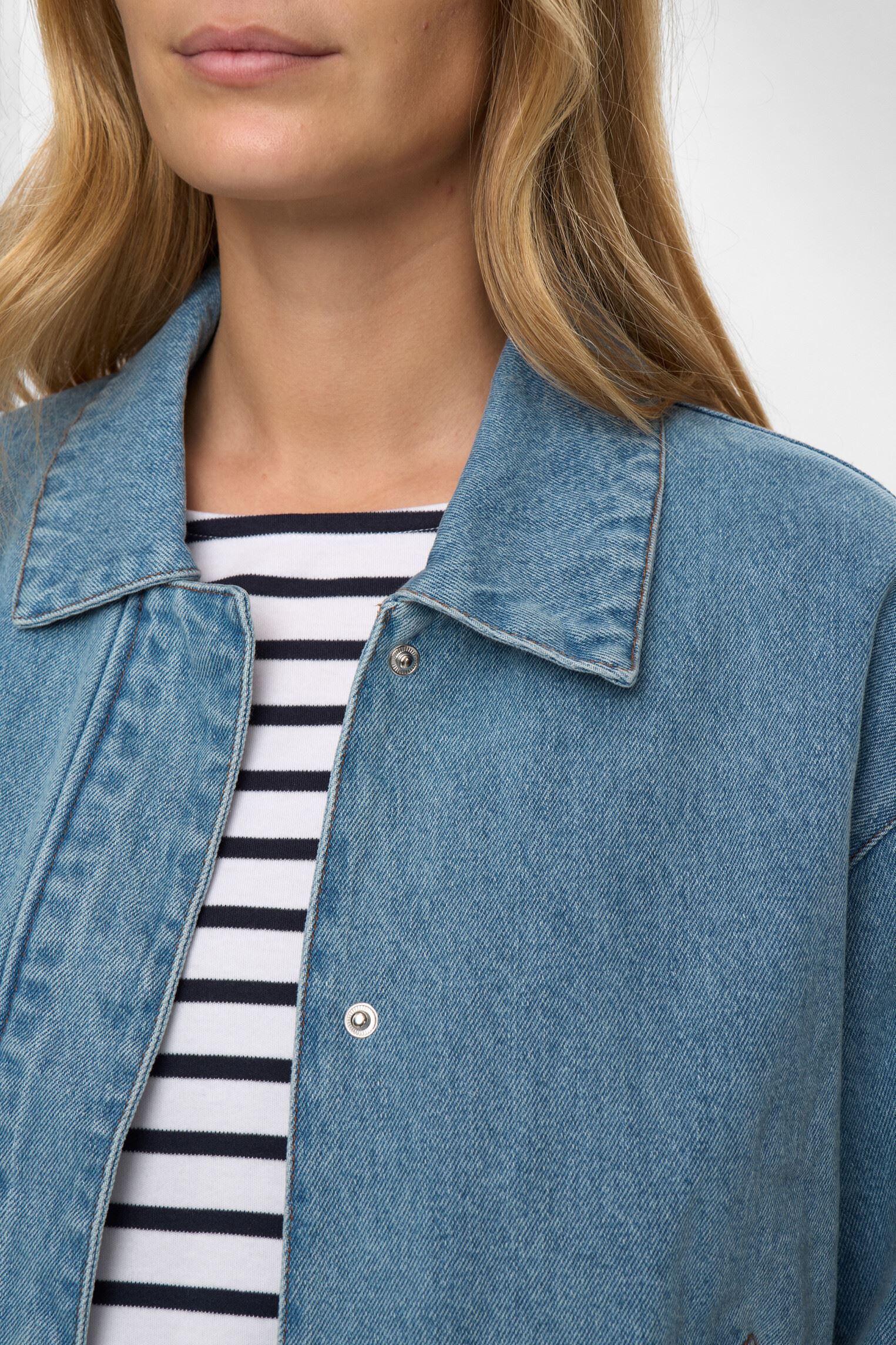 Vestes en jean Nudenima Jacket femme bleu Nümph Vestes en jean Nudenima Jacket femme bleu Medium Blue Denim
