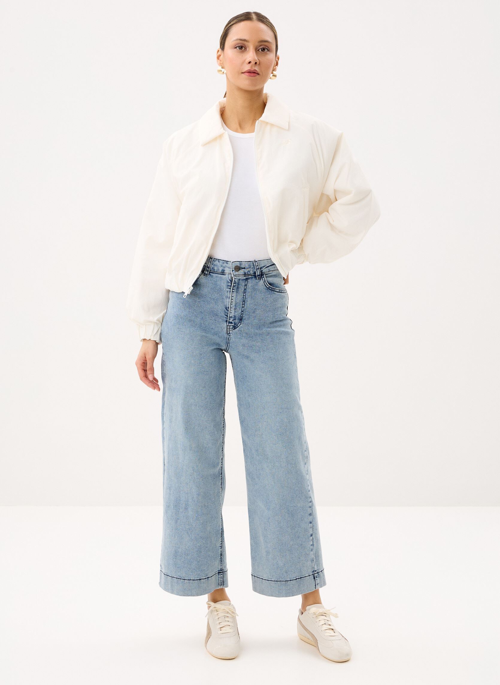 Wijde jeans / Flared Jeans Nuparis - Hr Wide Acid Jeans dames blauw Nümph Wijde jeans / Flared Jeans Nuparis - Hr Wide Acid Jeans dames blauw LIGHT BLUE DENIM