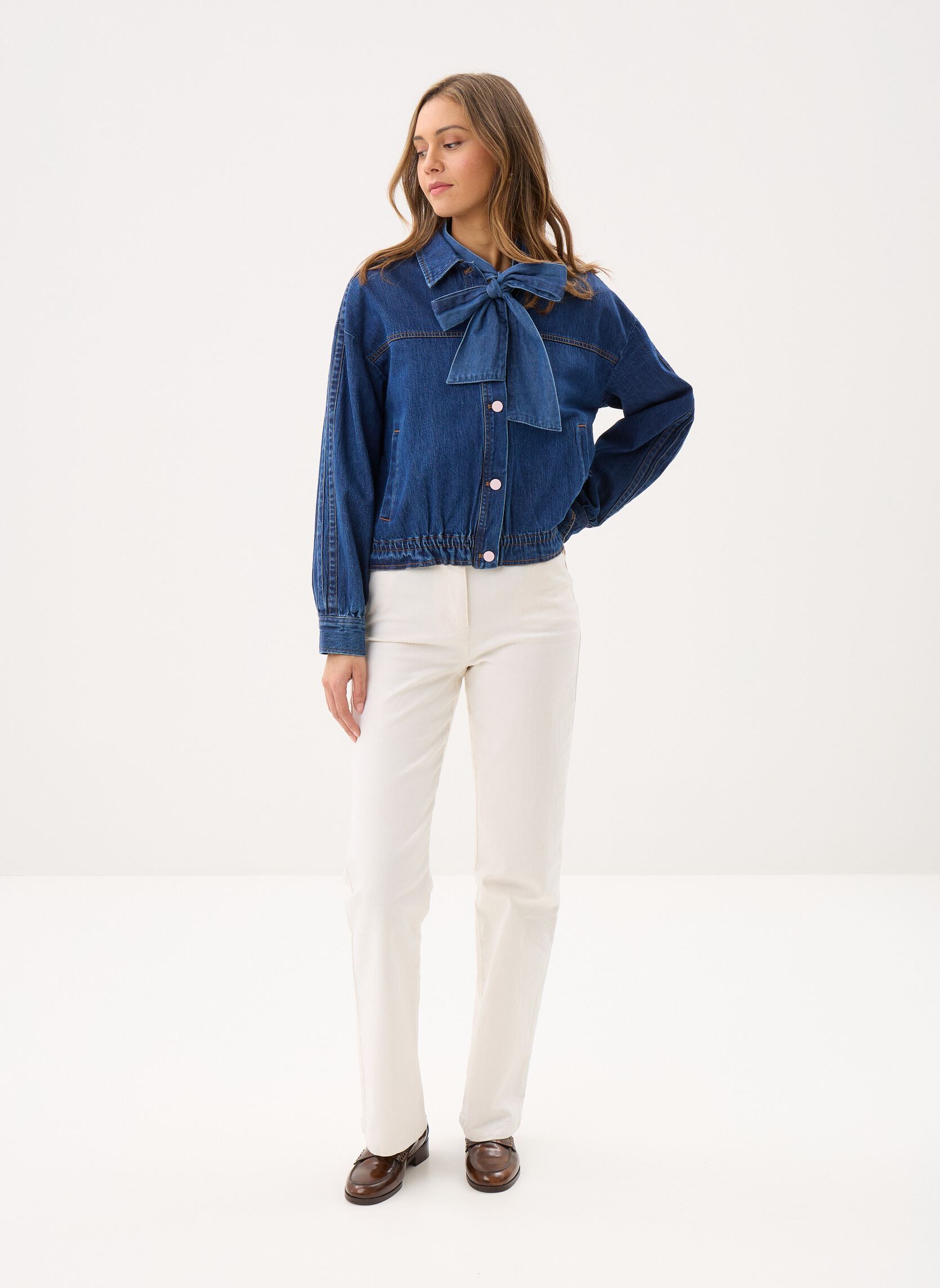 Spijkerjassen Nuaddison Jacket dames blauw Nümph Spijkerjassen Nuaddison Jacket dames blauw Medium Blue Denim