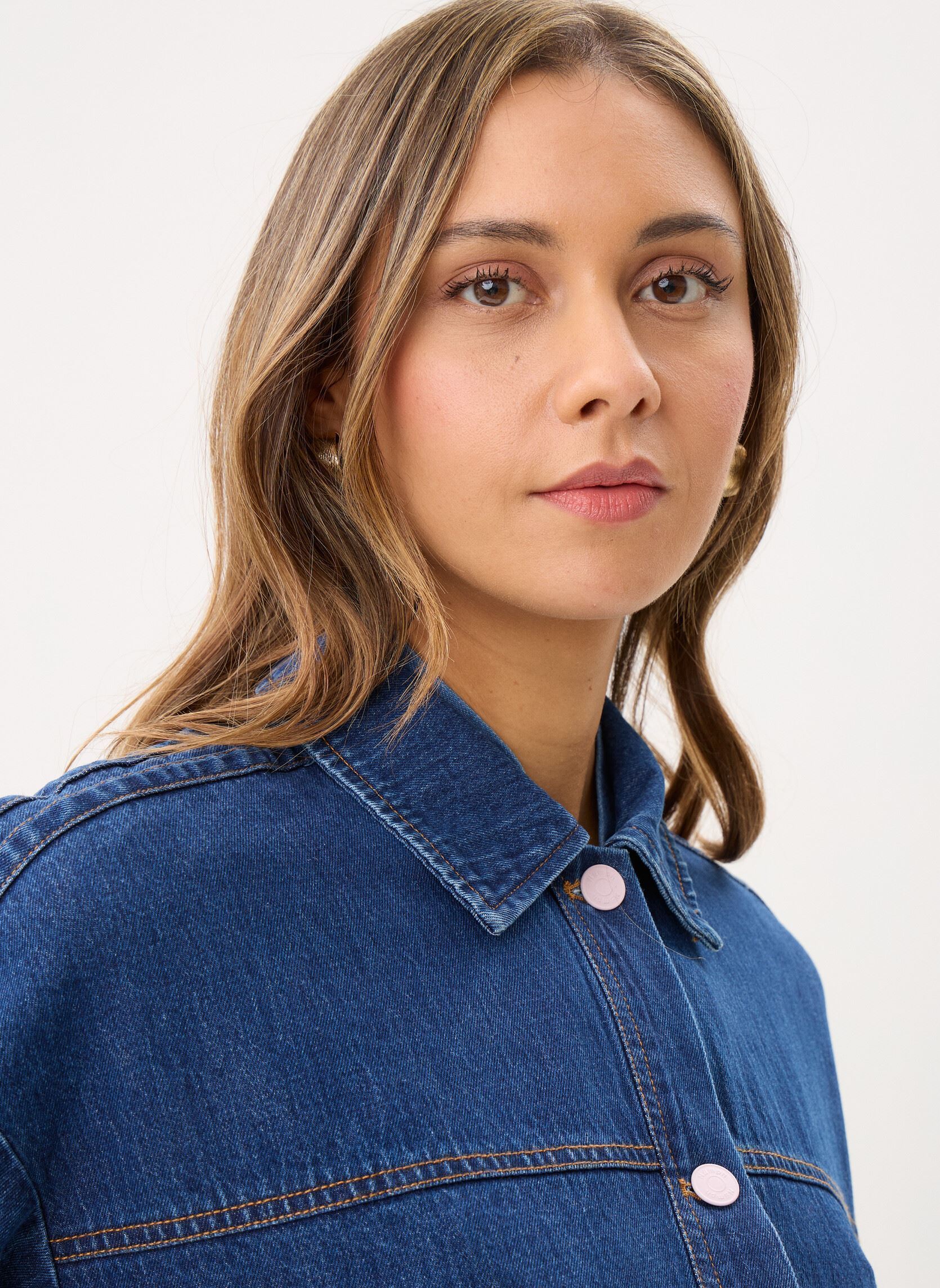 Spijkerjassen Nuaddison Jacket dames blauw Nümph Spijkerjassen Nuaddison Jacket dames blauw Medium Blue Denim