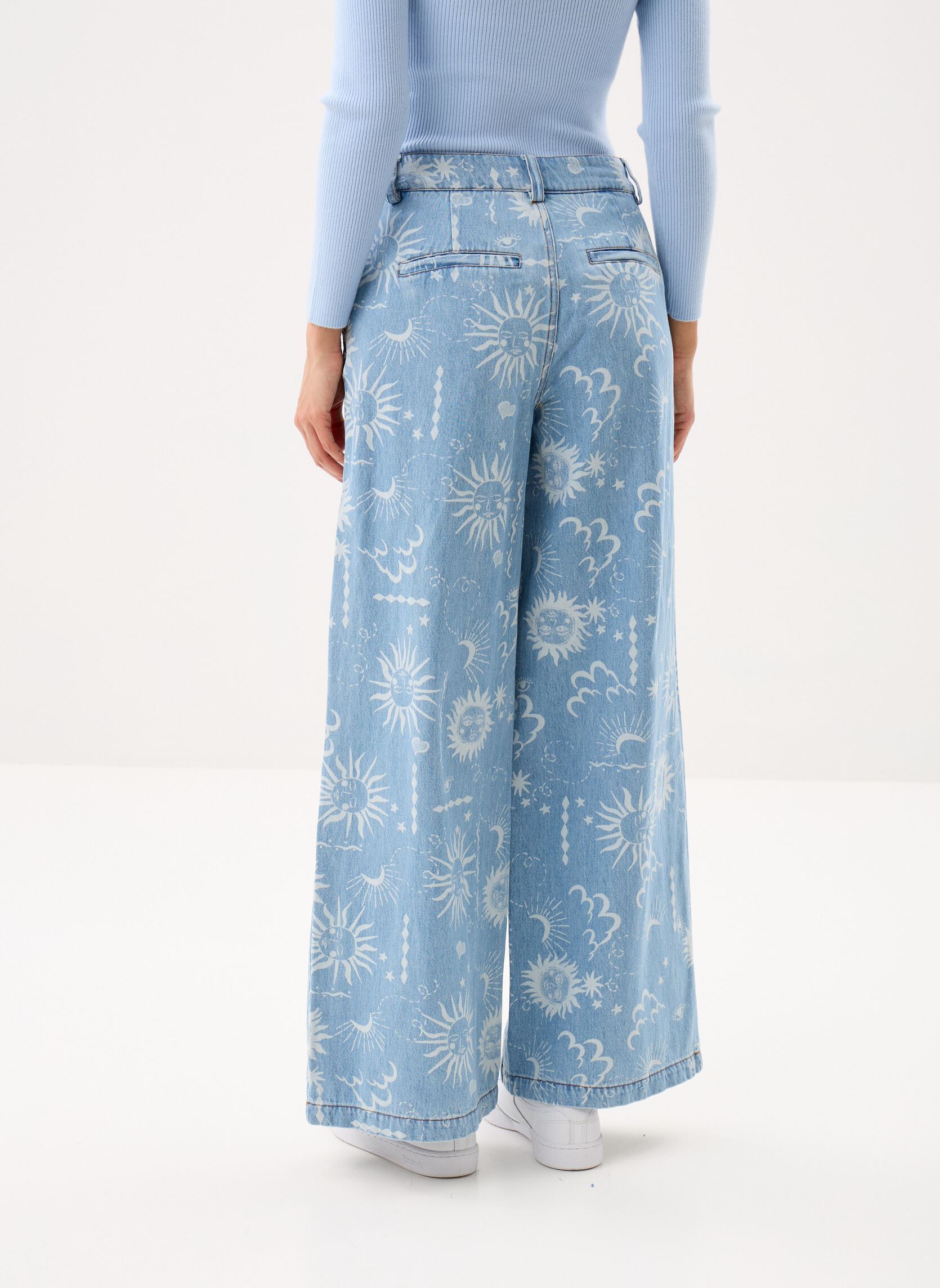 Wijde jeans / Flared Jeans Nugiselly Hr Wide Jeans dames blauw Nümph Wijde jeans / Flared Jeans Nugiselly Hr Wide Jeans dames blauw LIGHT BLUE DENIM
