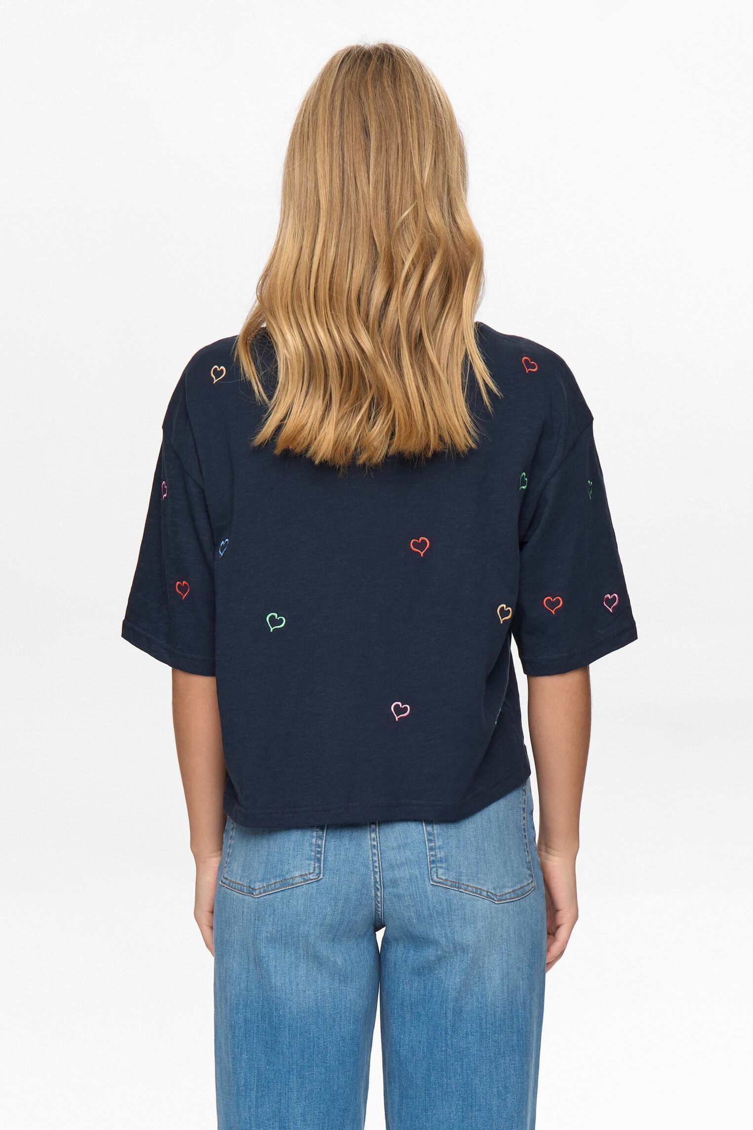 T-shirts met korte mouwen Nulovine Boxy T-Shirt - Gots dames blauw Nümph T-shirts met korte mouwen Nulovine Boxy T-Shirt - Gots dames blauw DARK SAPPHIRE