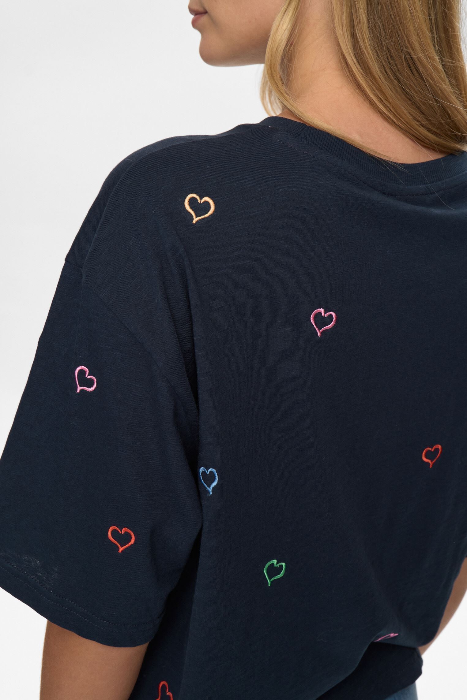 T-shirts met korte mouwen Nulovine Boxy T-Shirt - Gots dames blauw Nümph T-shirts met korte mouwen Nulovine Boxy T-Shirt - Gots dames blauw DARK SAPPHIRE