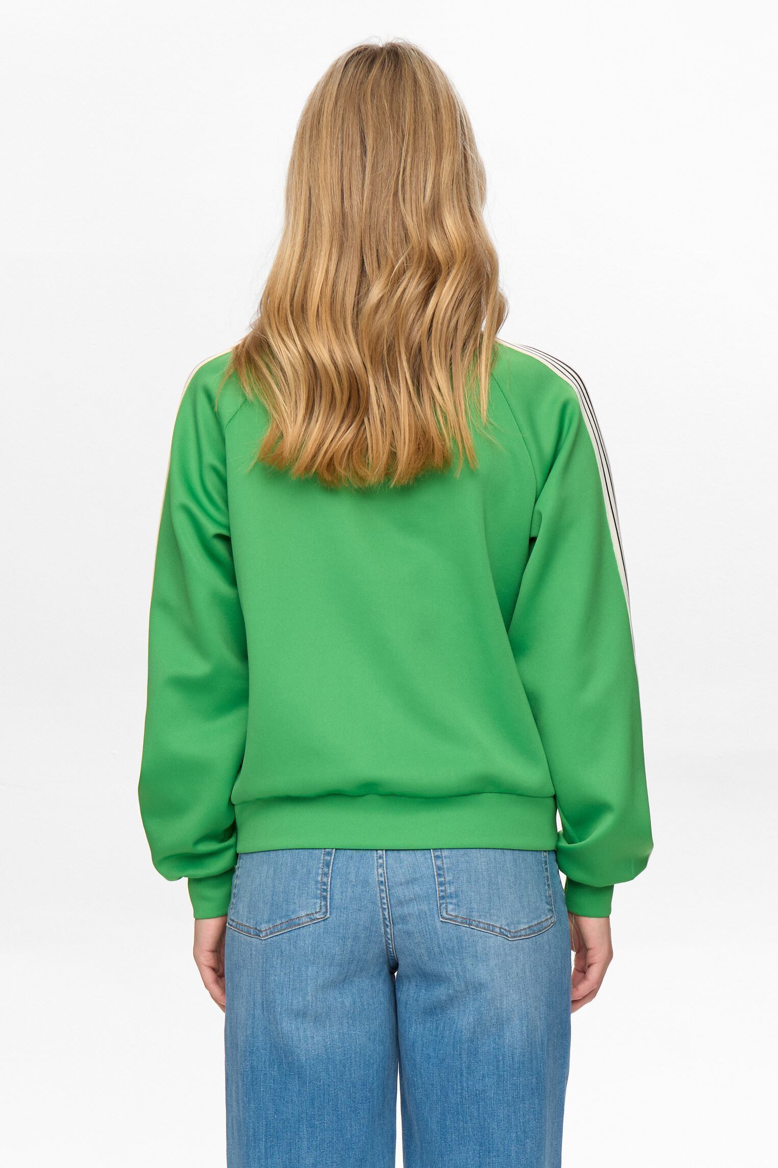 Trainingsvest Nusenada Zip Cardigan dames groen Nümph Trainingsvest Nusenada Zip Cardigan dames groen Vibrant Green