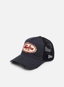 Kappen Oval Canvas Distress Trucker herren blau