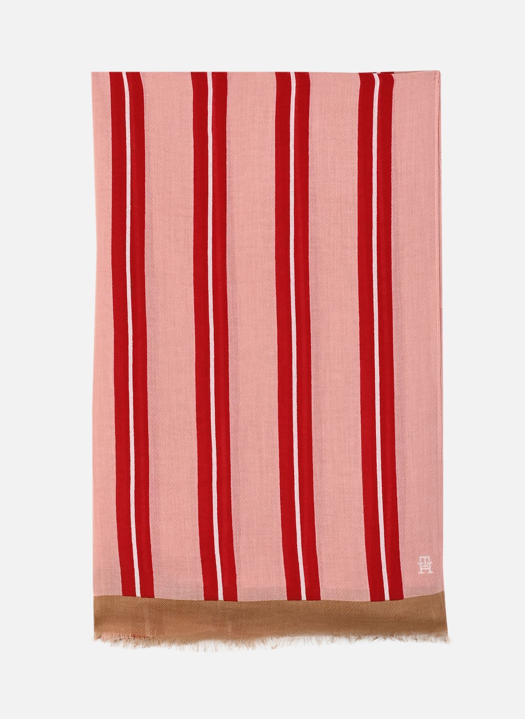 Halstücher Th Elevated Chic Scarf damen rosa Tommy Hilfiger Halstücher Th Elevated Chic Scarf damen rosa Foggy Pink Stripe