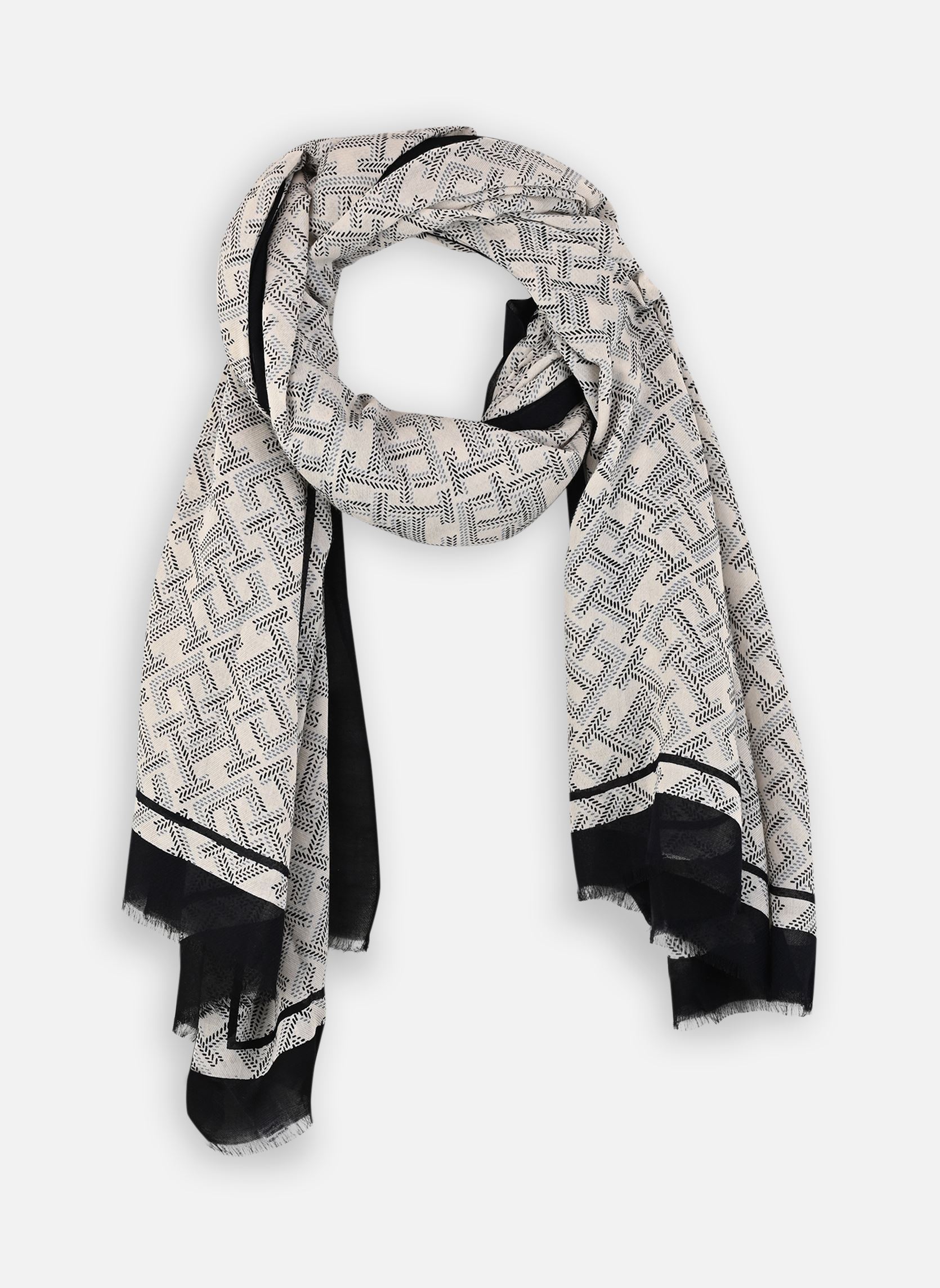 Halstücher Th Monogram Scarf damen blau Tommy Hilfiger Halstücher Th Monogram Scarf damen blau Space blue