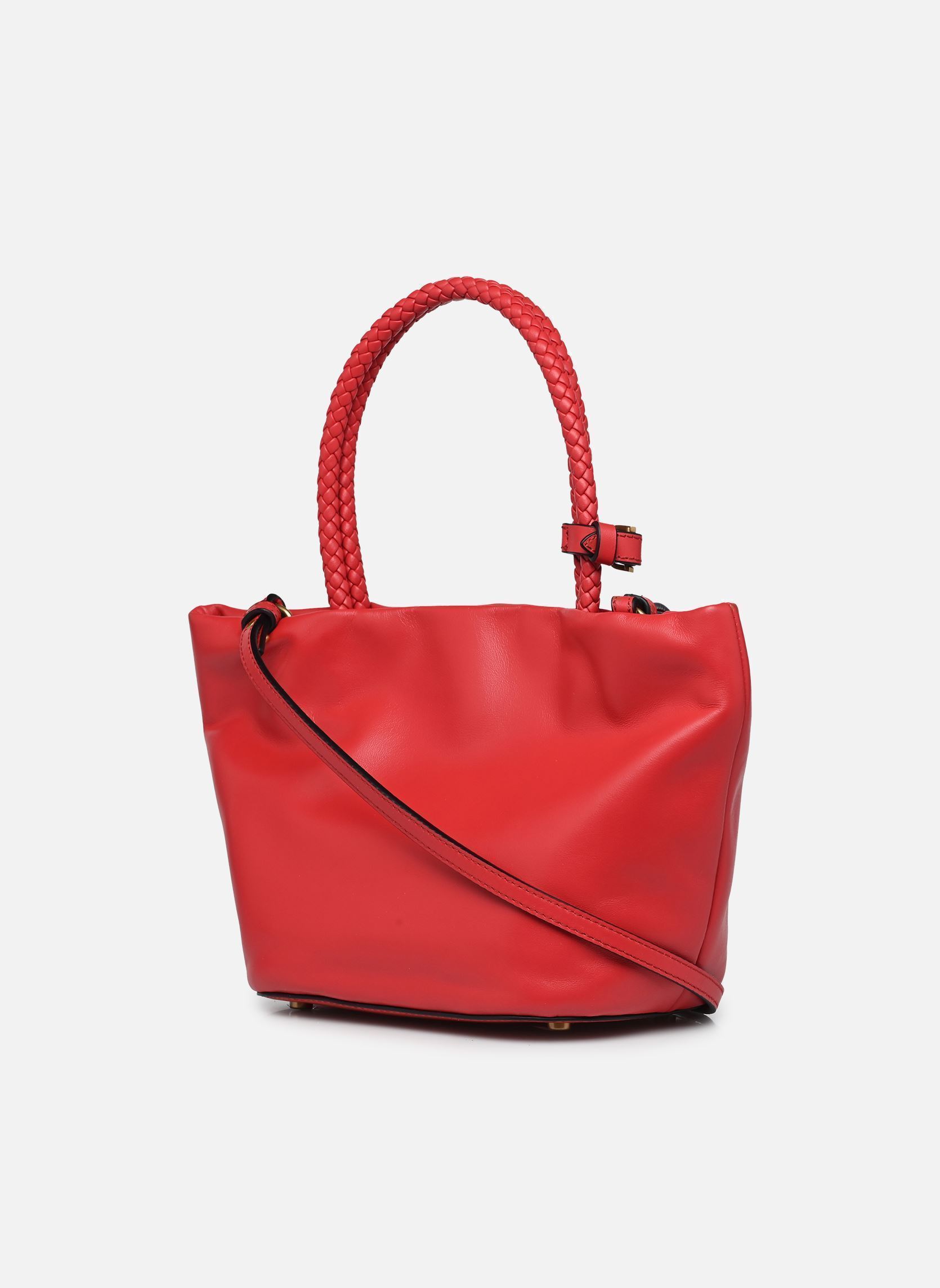 Schoudertassen Th Marina Bucket Leather dames rood Tommy Hilfiger Schoudertassen Th Marina Bucket Leather dames rood PRIMARY RED