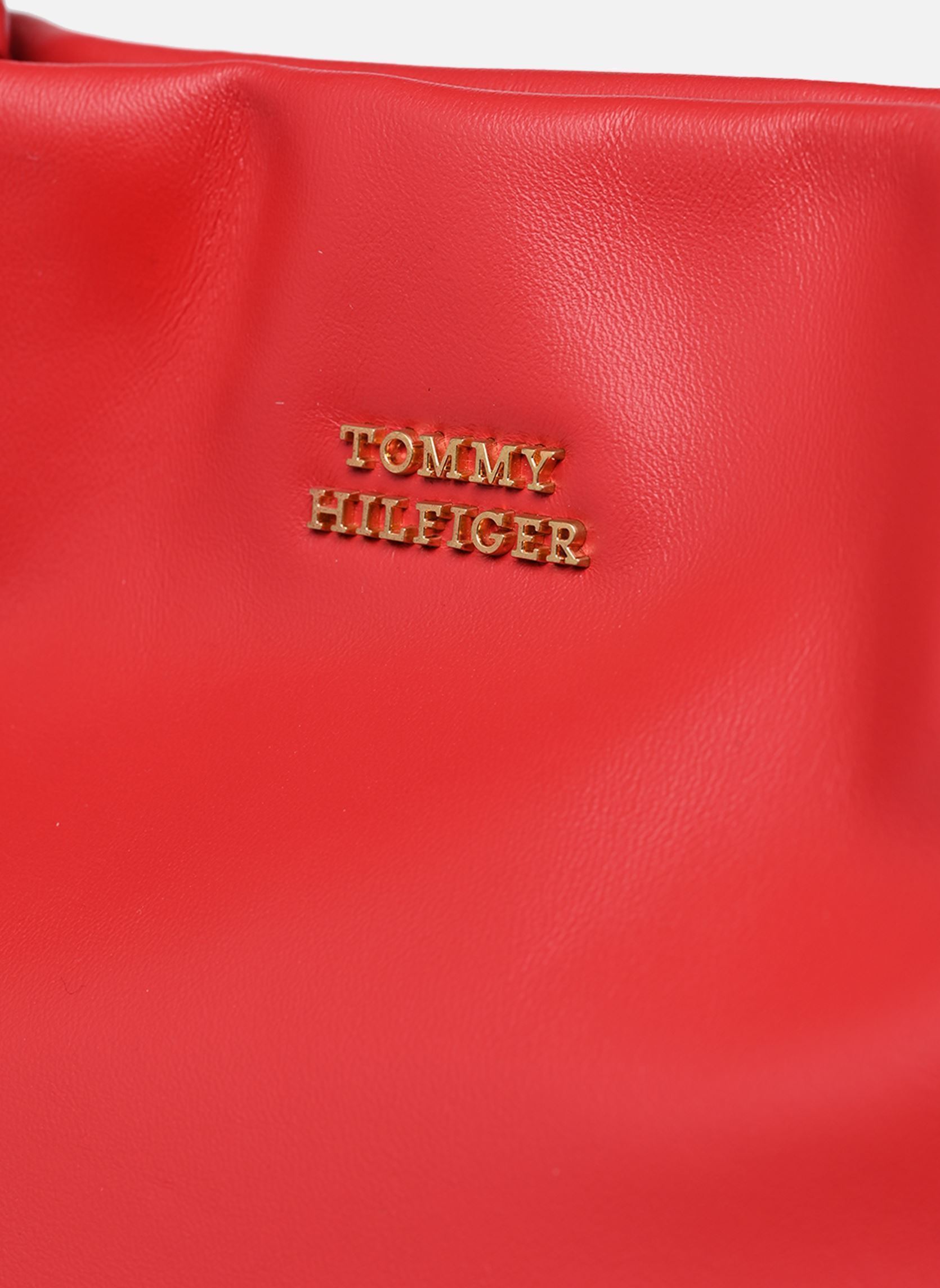Schoudertassen Th Marina Bucket Leather dames rood Tommy Hilfiger Schoudertassen Th Marina Bucket Leather dames rood PRIMARY RED
