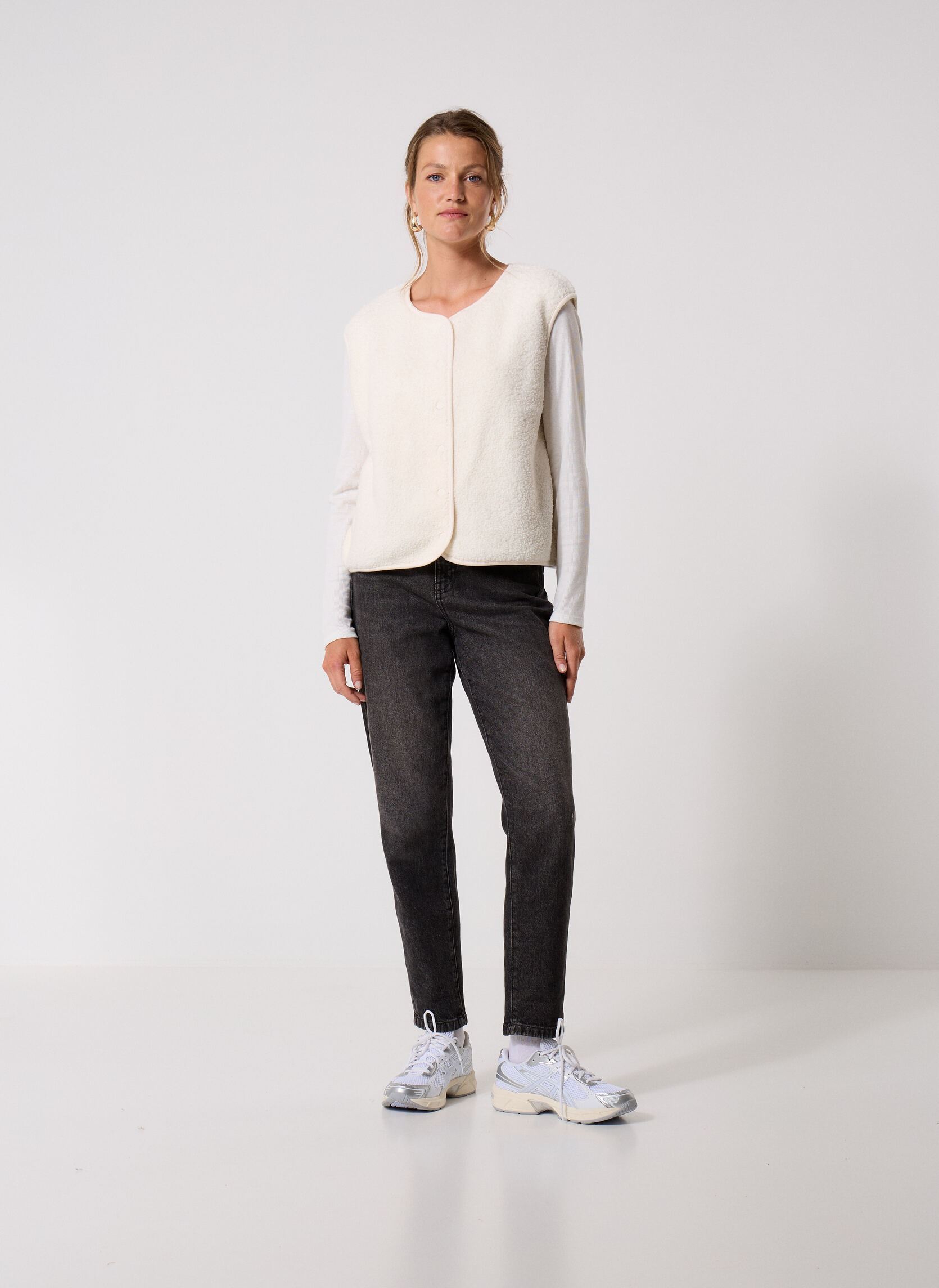 Vestes sans manches VFOURUR2 femme marron MADE BY Vestes sans manches VFOURUR2 femme marron CLOUD DANCER