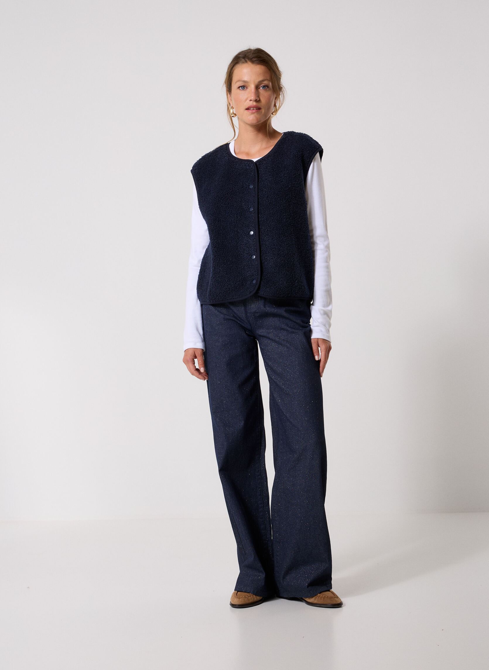 Vestes sans manches VFOURUR2 femme bleu MADE BY Vestes sans manches VFOURUR2 femme bleu BLACK IRIS