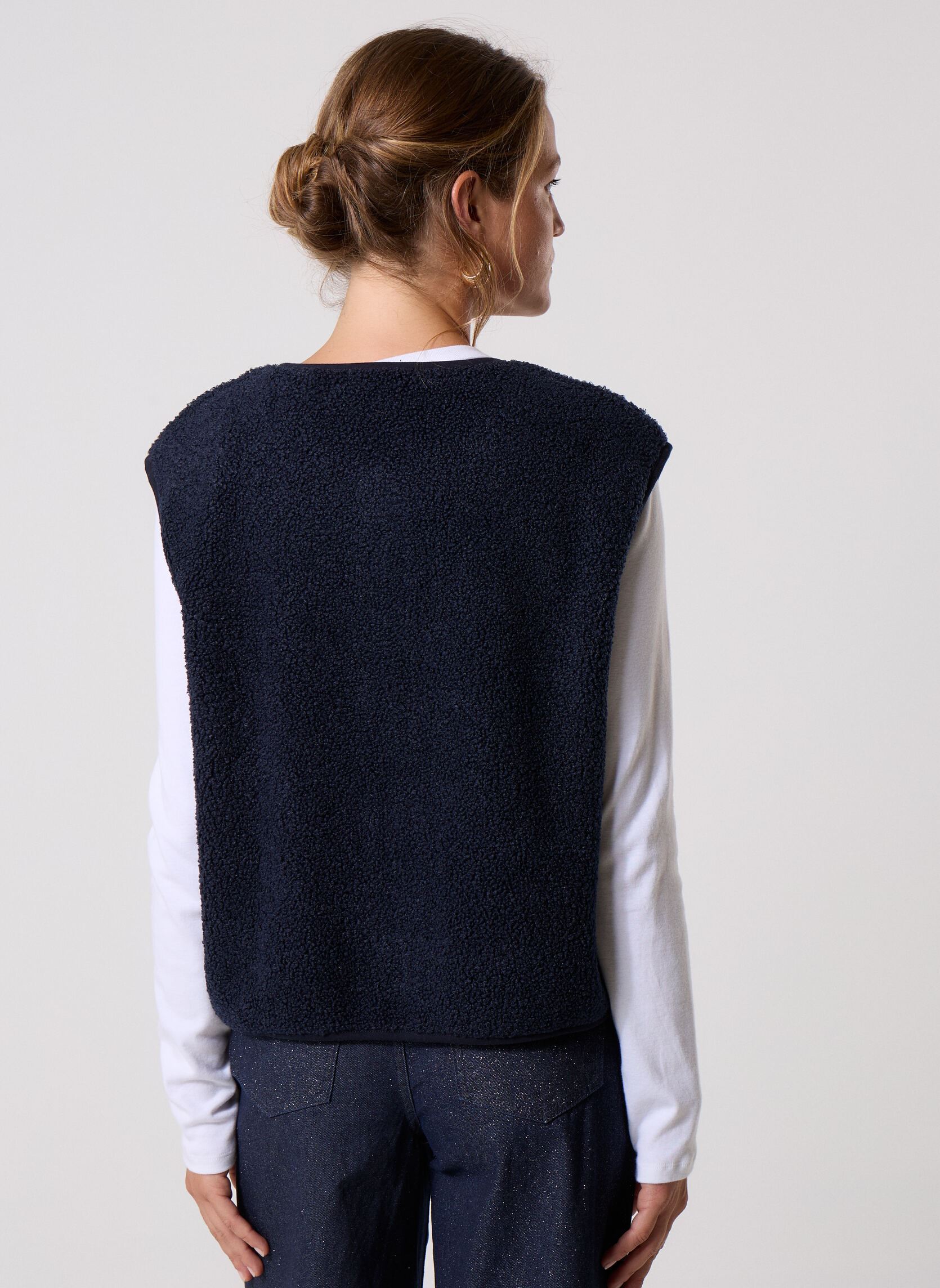 Vestes sans manches VFOURUR2 femme bleu MADE BY Vestes sans manches VFOURUR2 femme bleu BLACK IRIS