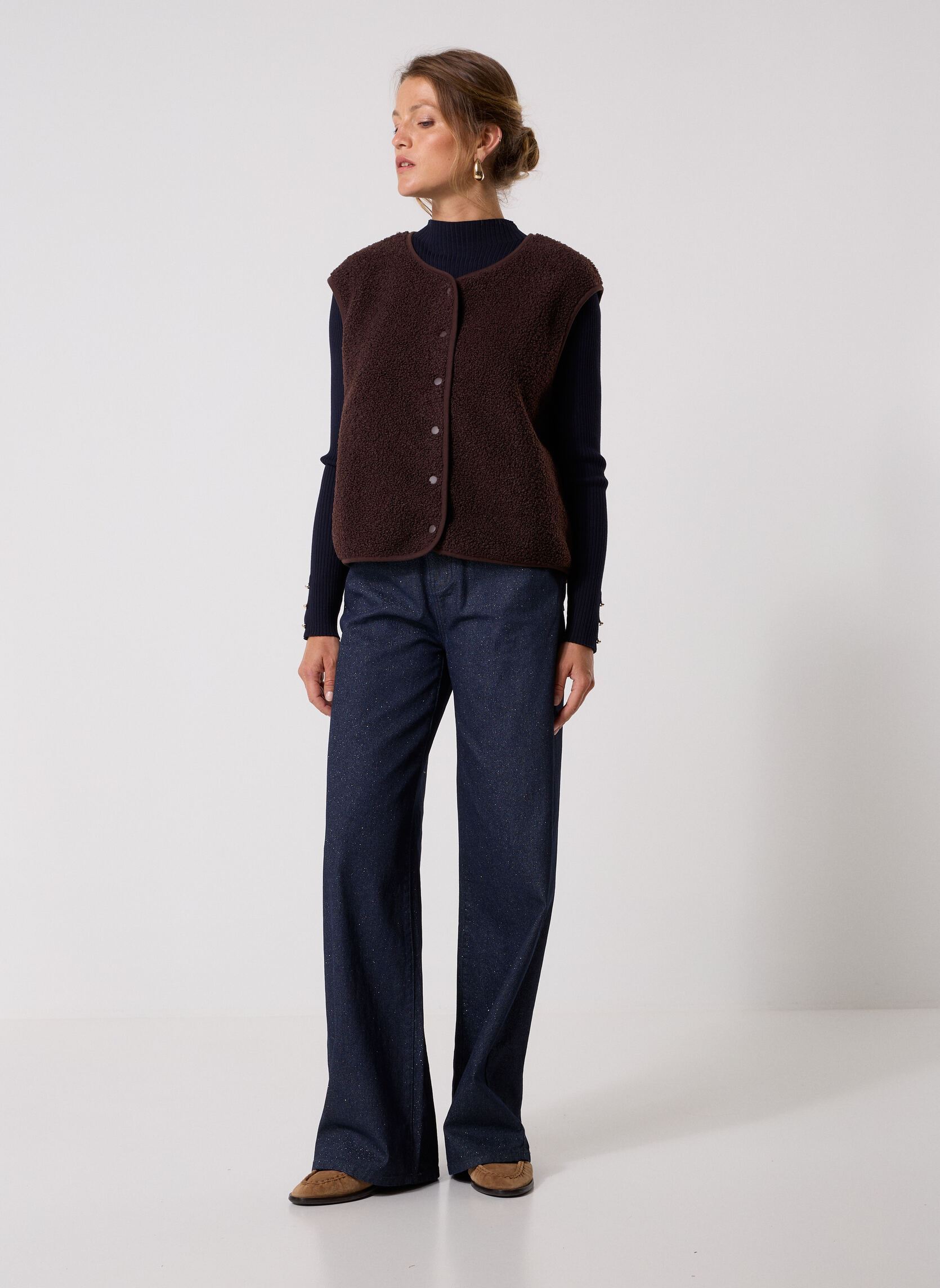 Vestes sans manches VFOURUR2 femme beige MADE BY Vestes sans manches VFOURUR2 femme beige BLACK COFFEE