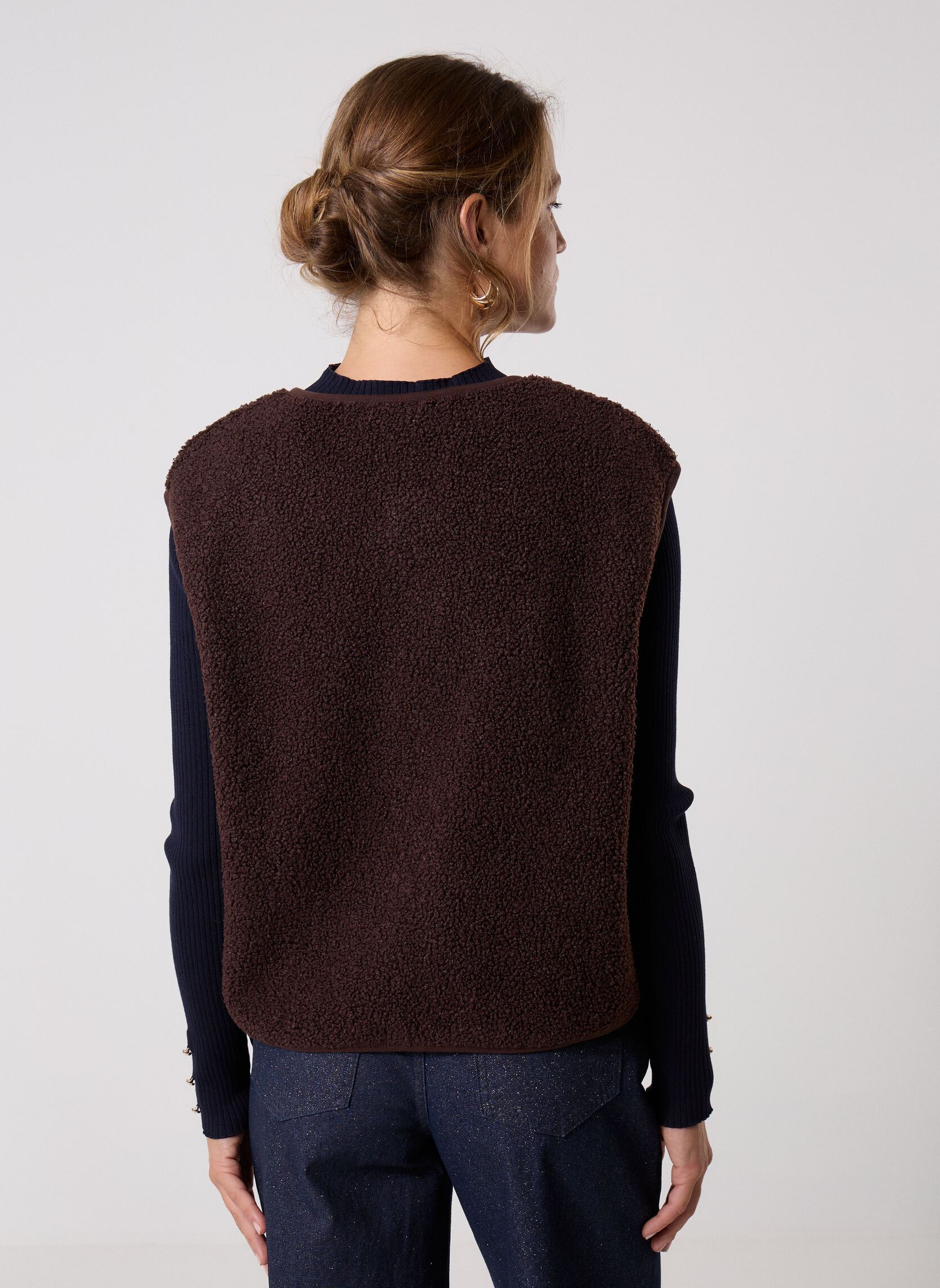 Vestes sans manches VFOURUR2 femme beige MADE BY Vestes sans manches VFOURUR2 femme beige BLACK COFFEE