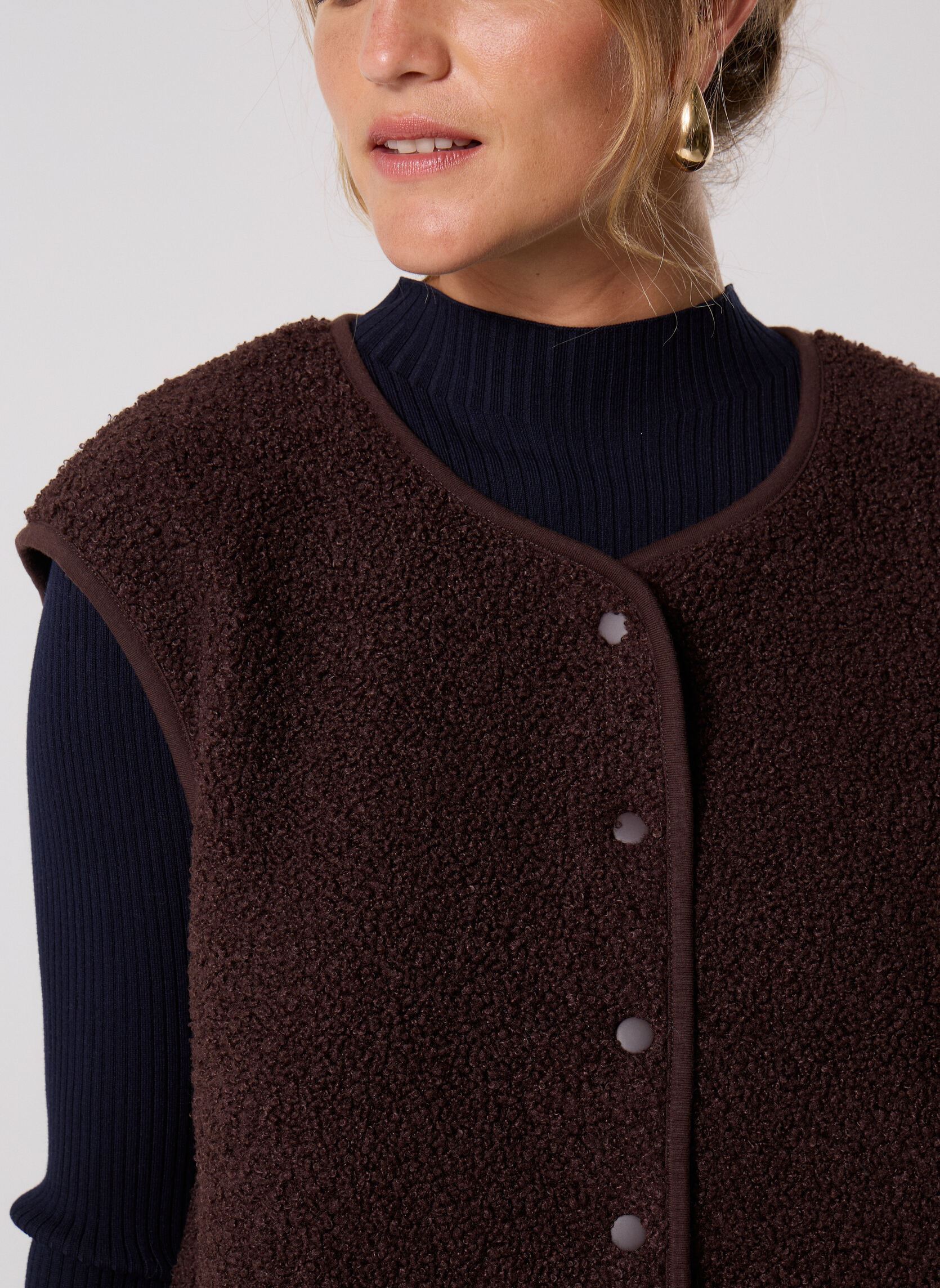 Vestes sans manches VFOURUR2 femme beige MADE BY Vestes sans manches VFOURUR2 femme beige BLACK COFFEE