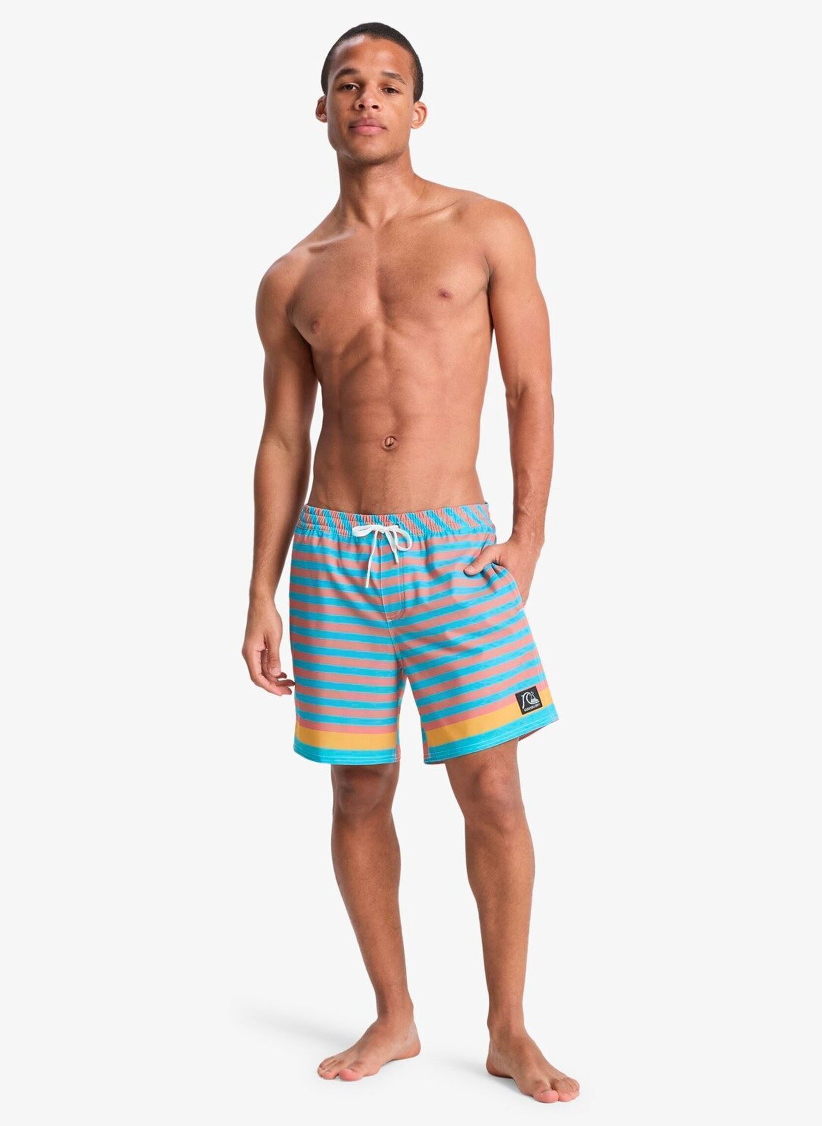 Shorts de bain Original Btz Stripe Volley 17 homme multicolore Quiksilver Shorts de bain Original Btz Stripe Volley 17 homme multicolore Aqua Biarritz Stripe