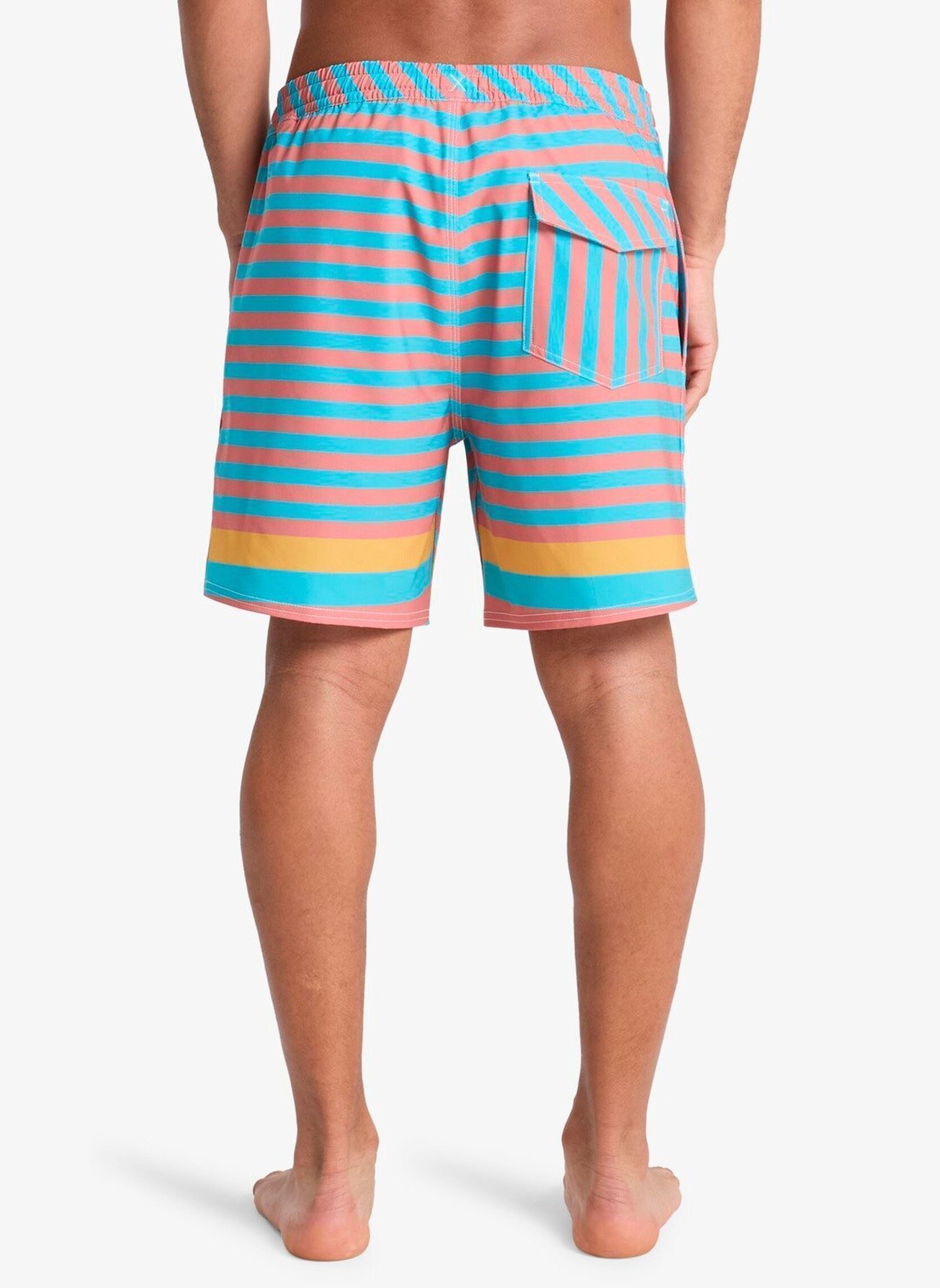Shorts de bain Original Btz Stripe Volley 17 homme multicolore Quiksilver Shorts de bain Original Btz Stripe Volley 17 homme multicolore Aqua Biarritz Stripe