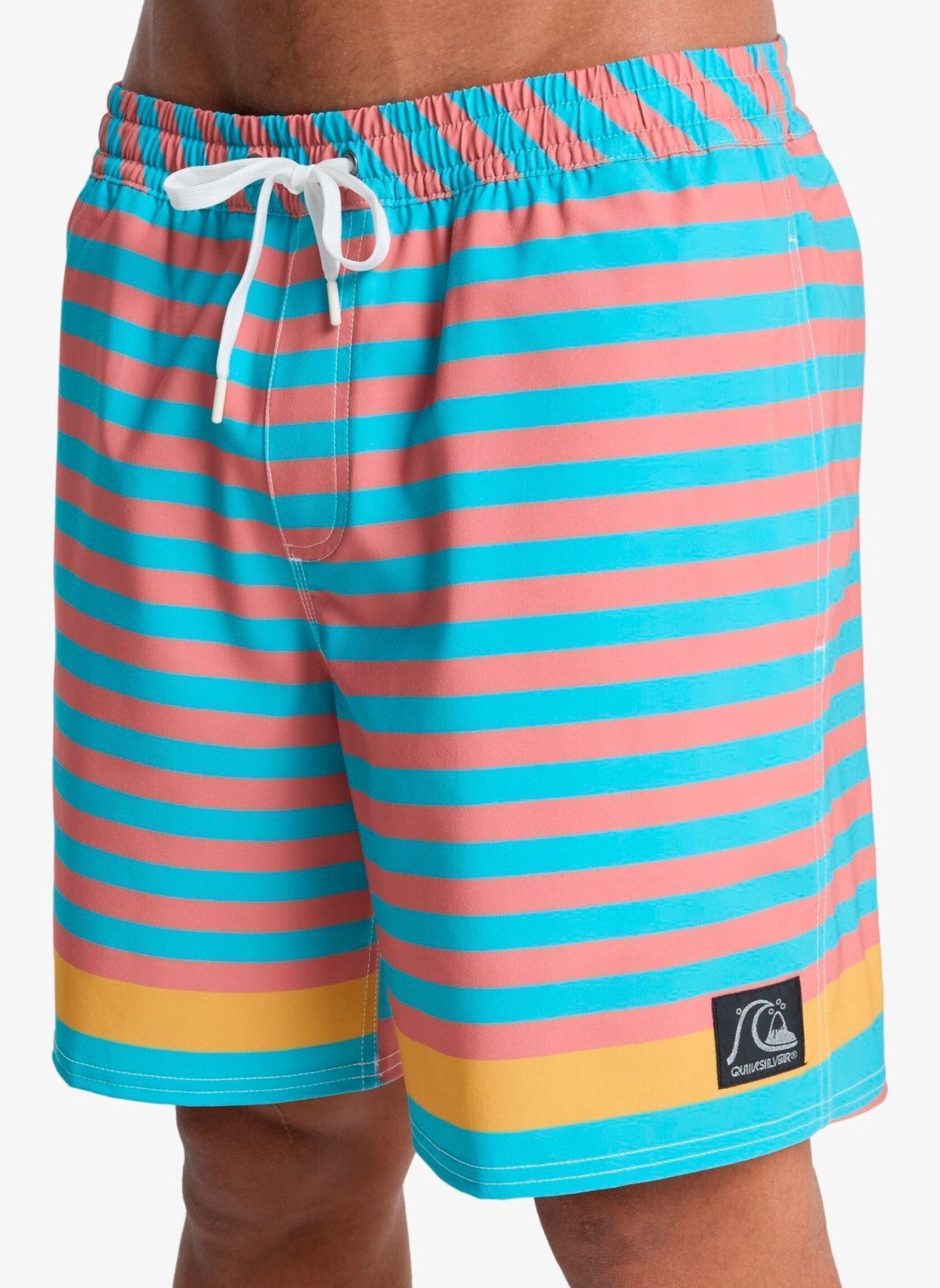 Shorts de bain Original Btz Stripe Volley 17 homme multicolore Quiksilver Shorts de bain Original Btz Stripe Volley 17 homme multicolore Aqua Biarritz Stripe