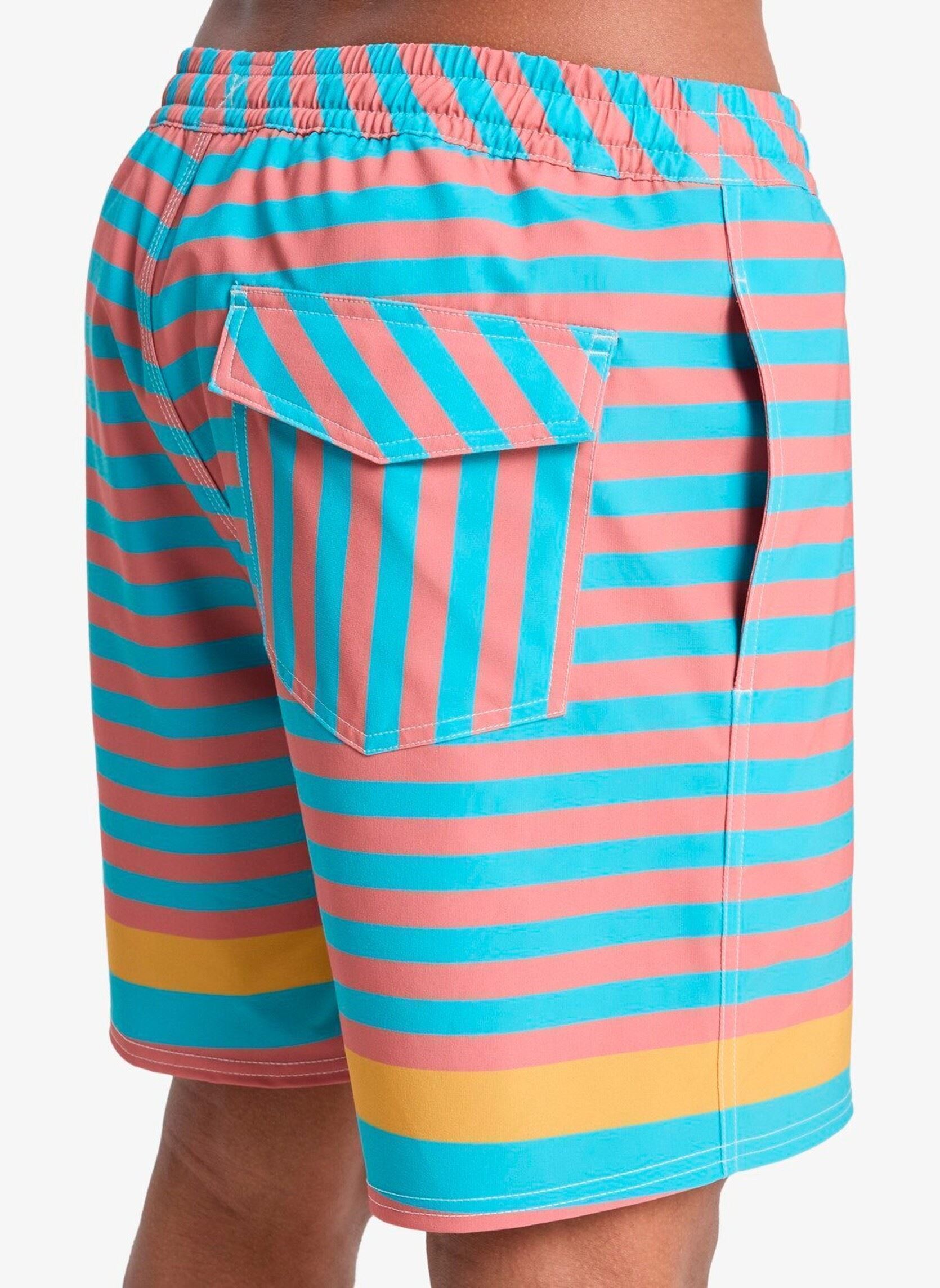 Shorts de bain Original Btz Stripe Volley 17 homme multicolore Quiksilver Shorts de bain Original Btz Stripe Volley 17 homme multicolore Aqua Biarritz Stripe