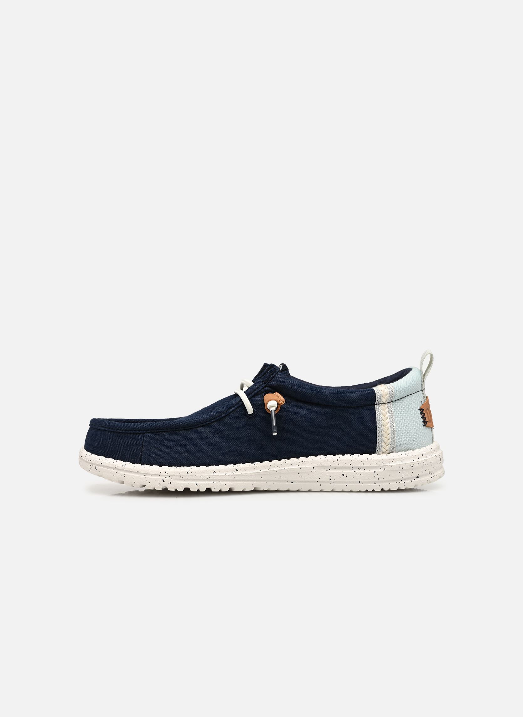 Baskets toile Wally Craft Linen homme bleu HEYDUDE Baskets toile Wally Craft Linen homme bleu NAVY BLAZER/MULTI