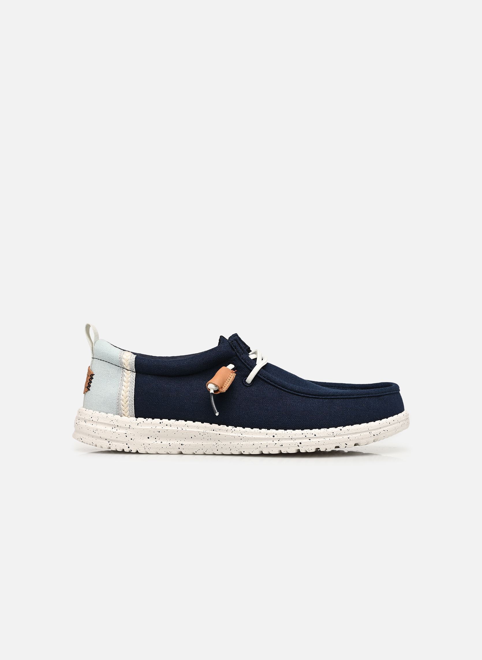 Baskets toile Wally Craft Linen homme bleu HEYDUDE Baskets toile Wally Craft Linen homme bleu NAVY BLAZER/MULTI