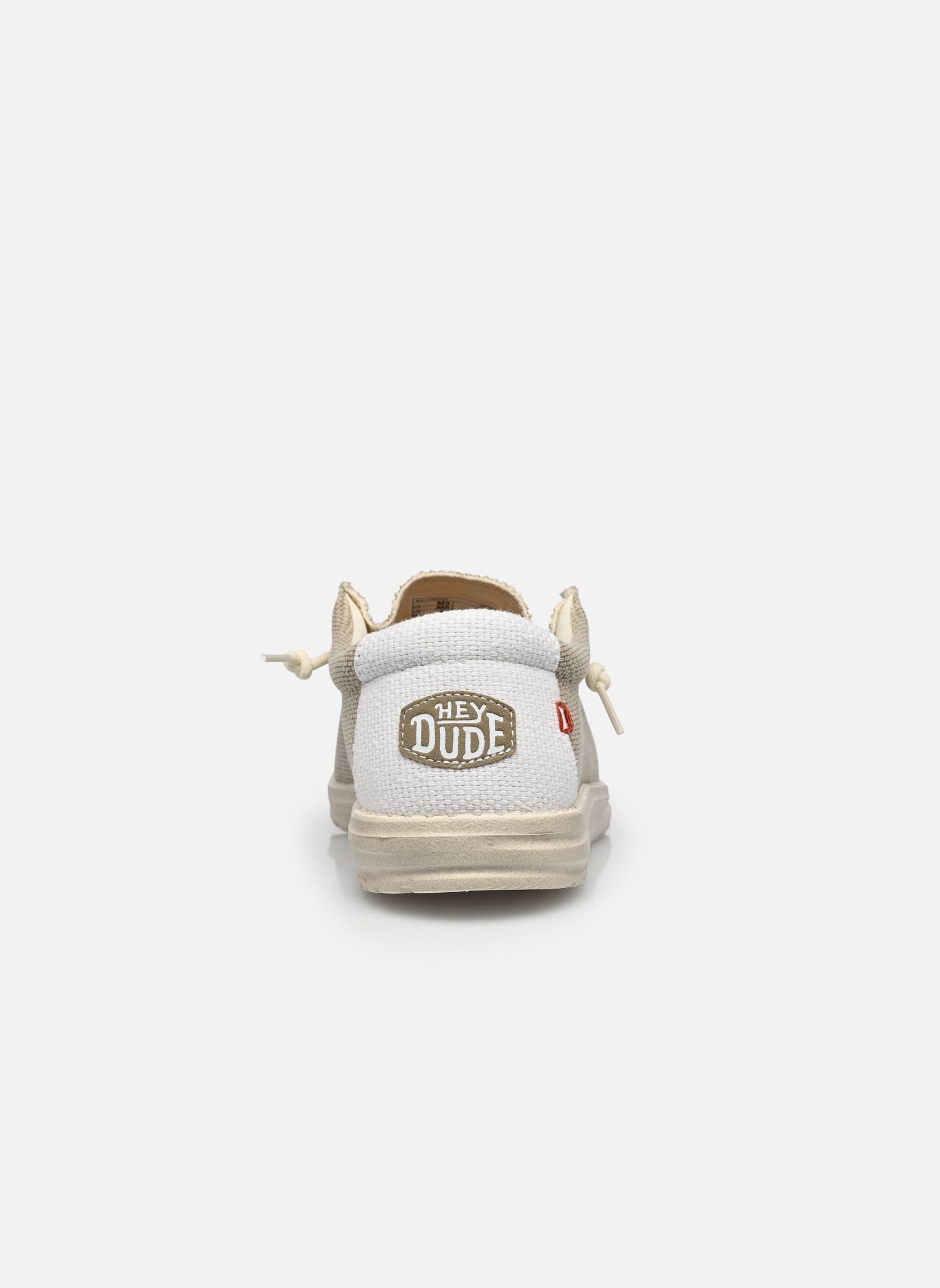 Baskets toile Wally Braided homme beige HEYDUDE Baskets toile Wally Braided homme beige OFF WHITE