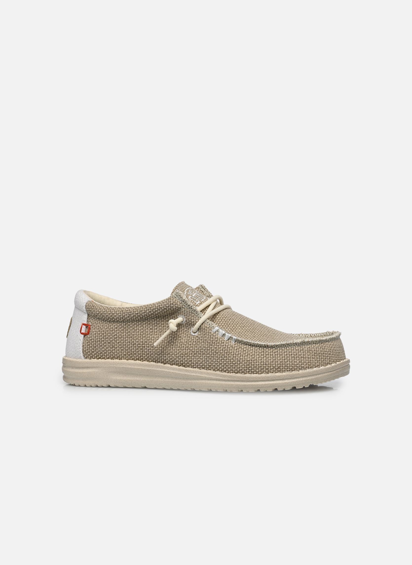 Baskets toile Wally Braided homme beige HEYDUDE Baskets toile Wally Braided homme beige OFF WHITE
