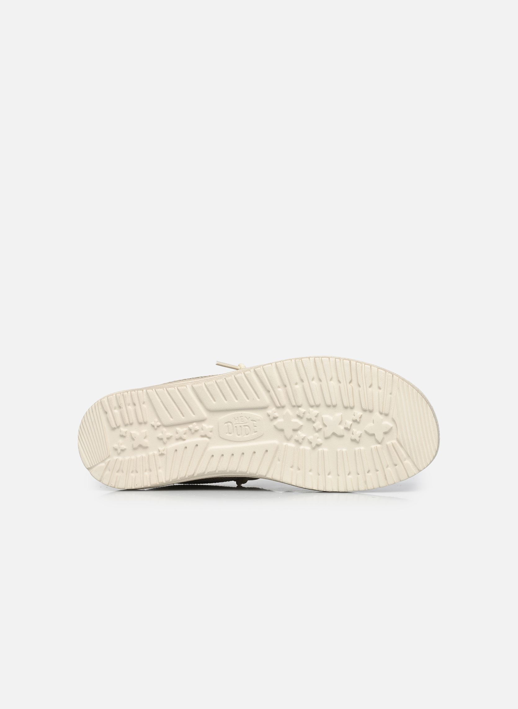 Baskets toile Wally Braided homme beige HEYDUDE Baskets toile Wally Braided homme beige OFF WHITE