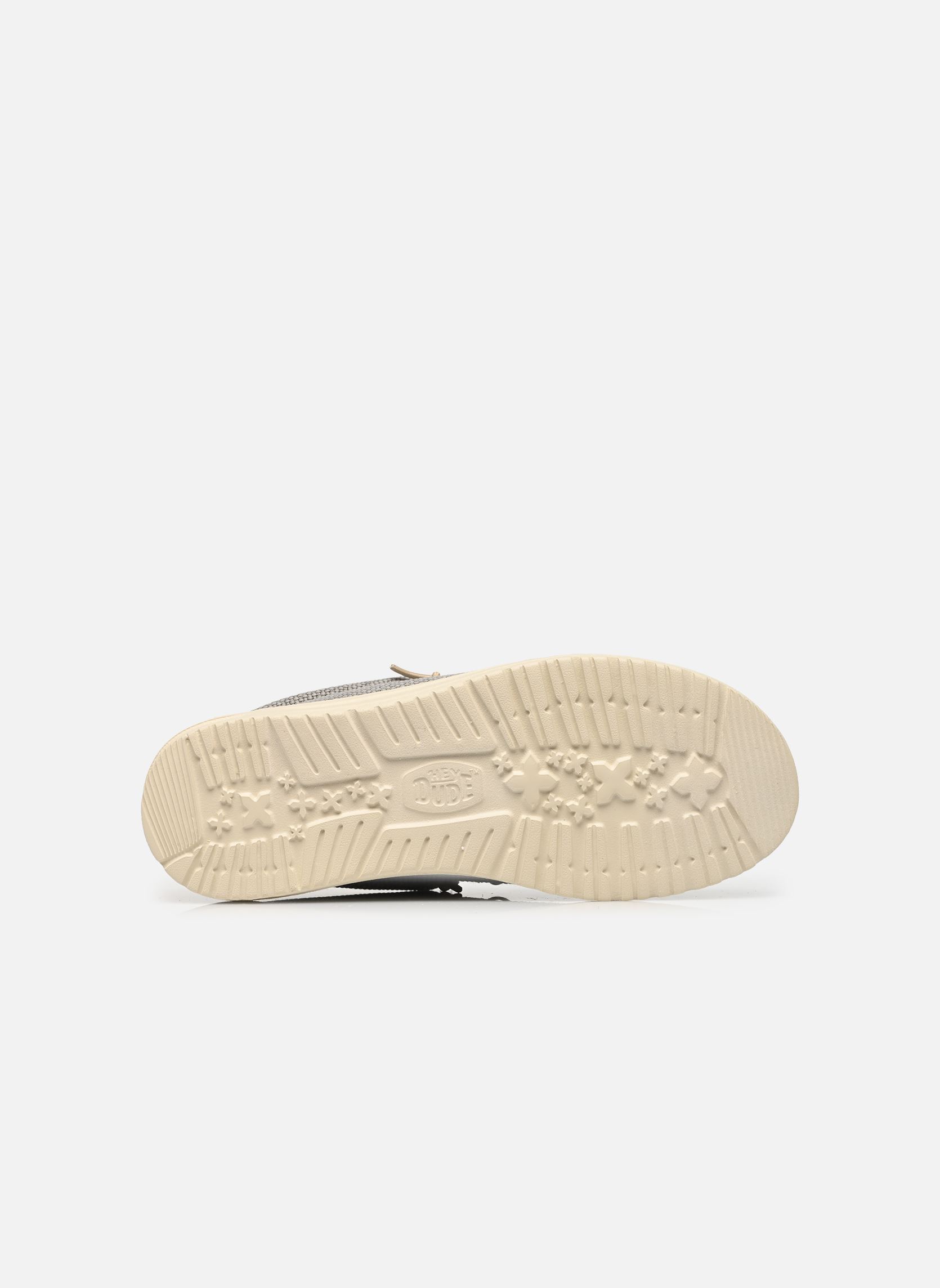 Baskets toile Wally Braided homme gris HEYDUDE Baskets toile Wally Braided homme gris FLANNEL GREY/OLIVE GREY