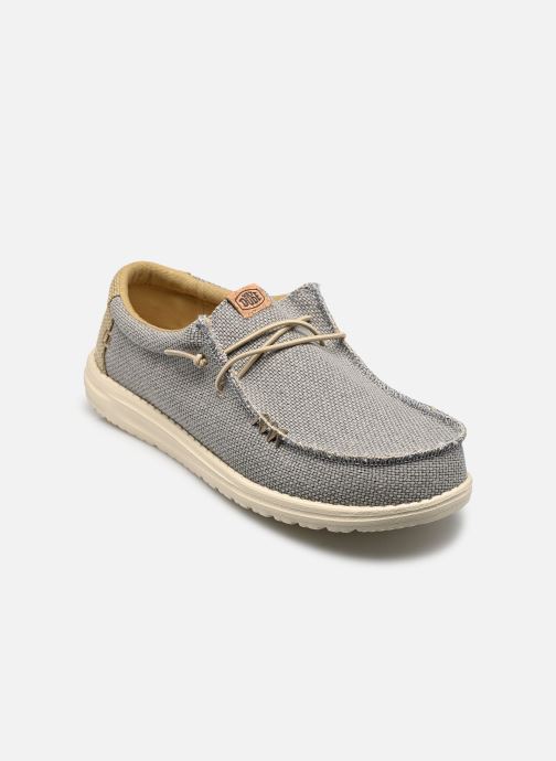 HEYDUDE Baskets toile Wally Braided homme gris