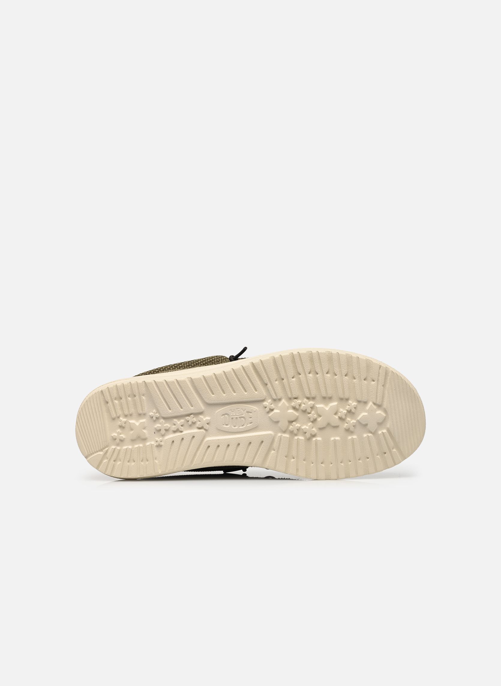 Baskets toile Wally Braided homme vert HEYDUDE Baskets toile Wally Braided homme vert BURNT OLIVE/DELICIOSO BROWN