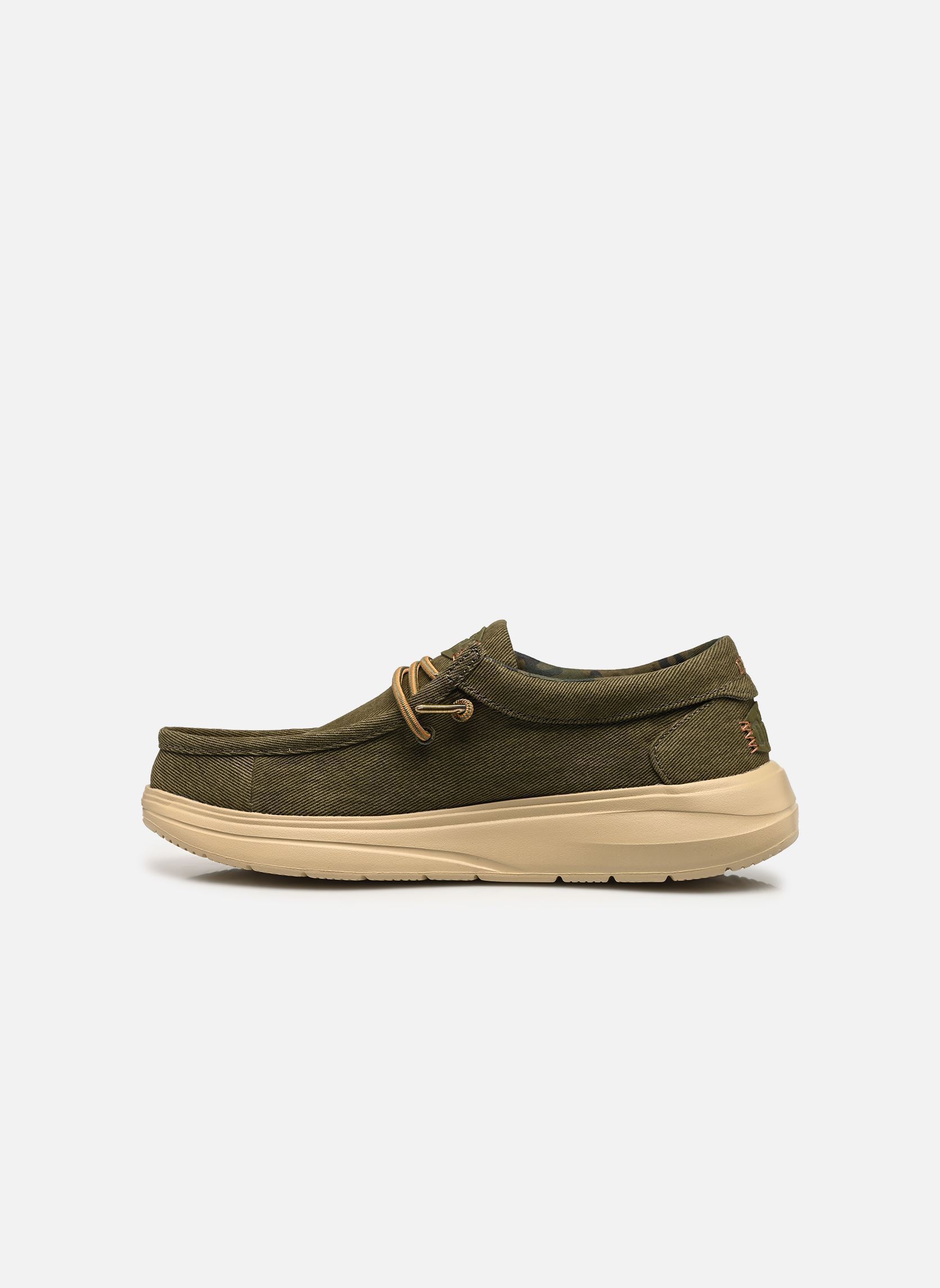 Leinen-Sneaker Wally COMF Worn Twill herren grün HEYDUDE Leinen-Sneaker Wally COMF Worn Twill herren grün BURNT OLIVE/BOULDER TAN