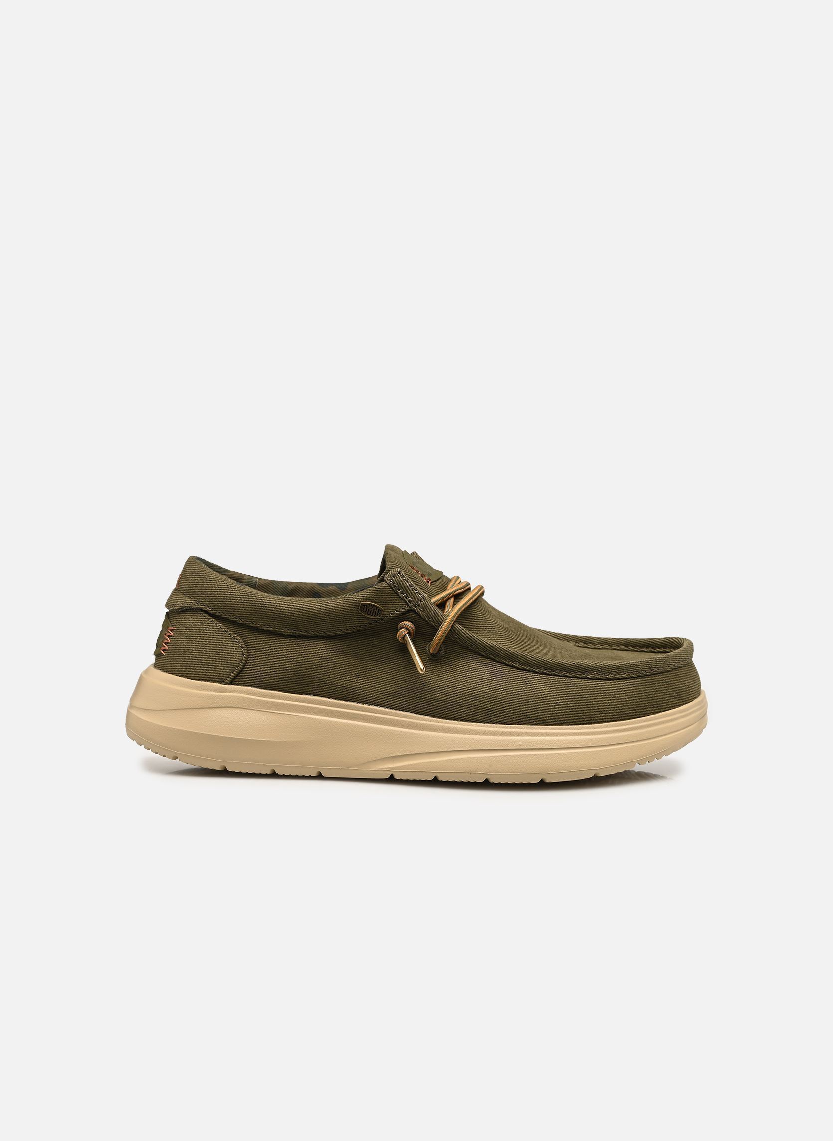 Leinen-Sneaker Wally COMF Worn Twill herren grün HEYDUDE Leinen-Sneaker Wally COMF Worn Twill herren grün BURNT OLIVE/BOULDER TAN