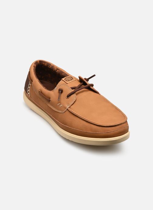 HEYDUDE Chaussures bateaux Harbor Lo Classic homme marron