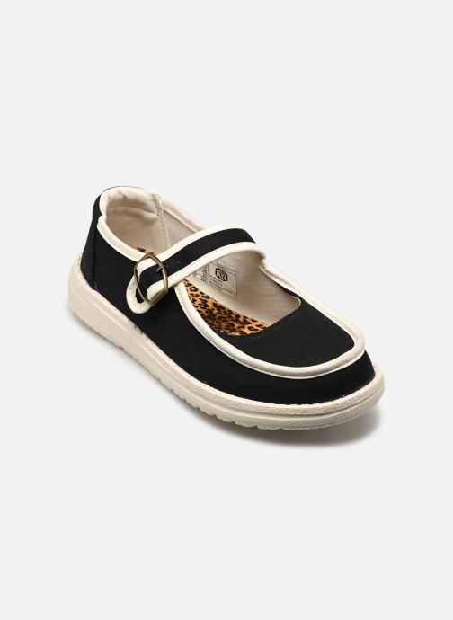HEYDUDE Bailarinas clásicas Wendy Jane Washed Twill mujer negro