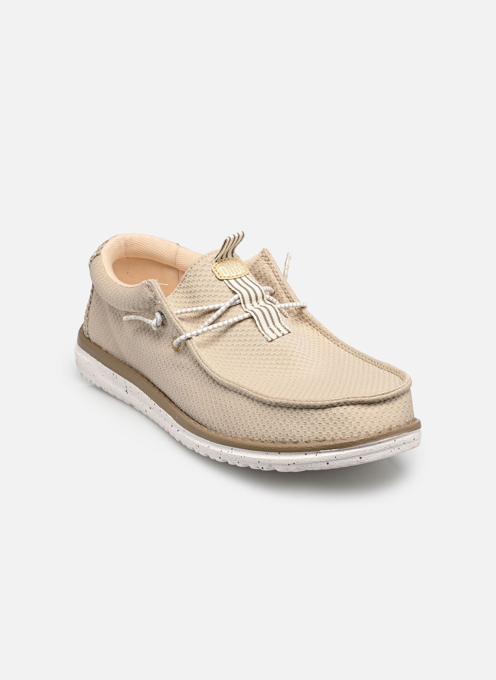 Baskets toile Wally Mesh Neutrals homme beige HEYDUDE Baskets toile Wally Mesh Neutrals homme beige ISLAND NEUTRAL/MULTI