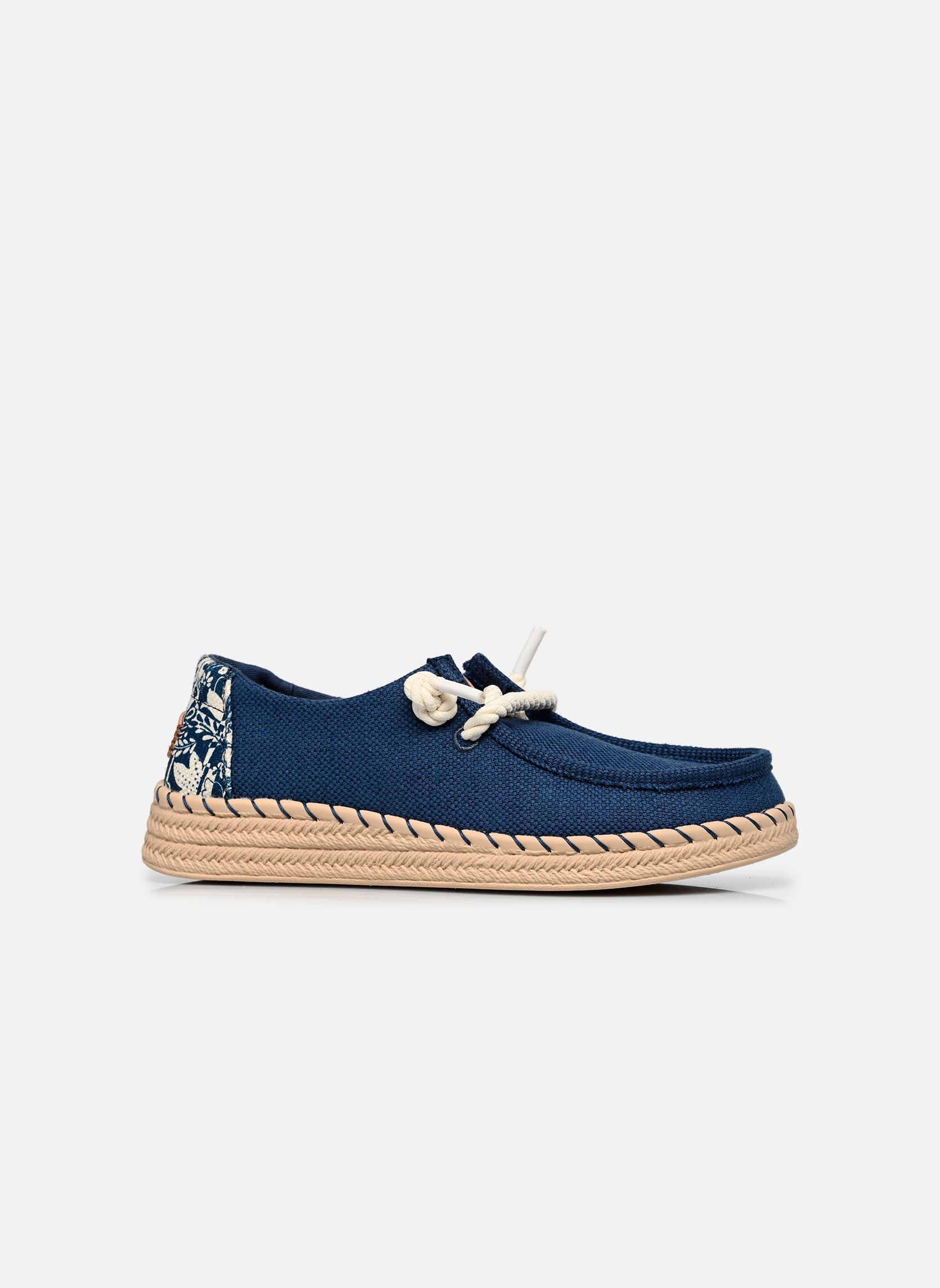 Leinen-Sneaker Wendy Espadrille Hibiscus damen blau HEYDUDE Leinen-Sneaker Wendy Espadrille Hibiscus damen blau ENSIGN BLUE/MULTI