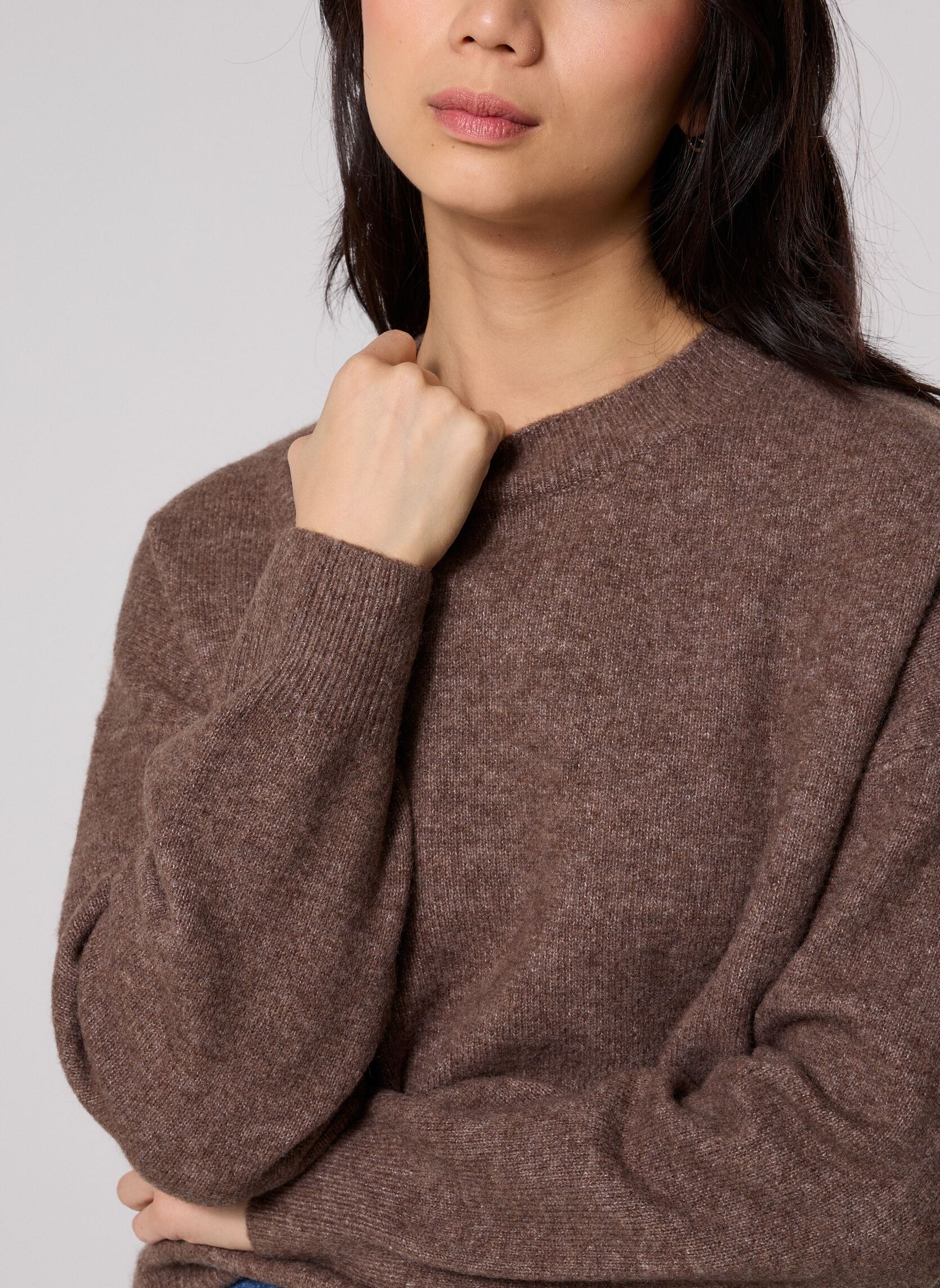 Pulls MROULON femme marron MADE BY Pulls MROULON femme marron CHOCOLATE PLUM