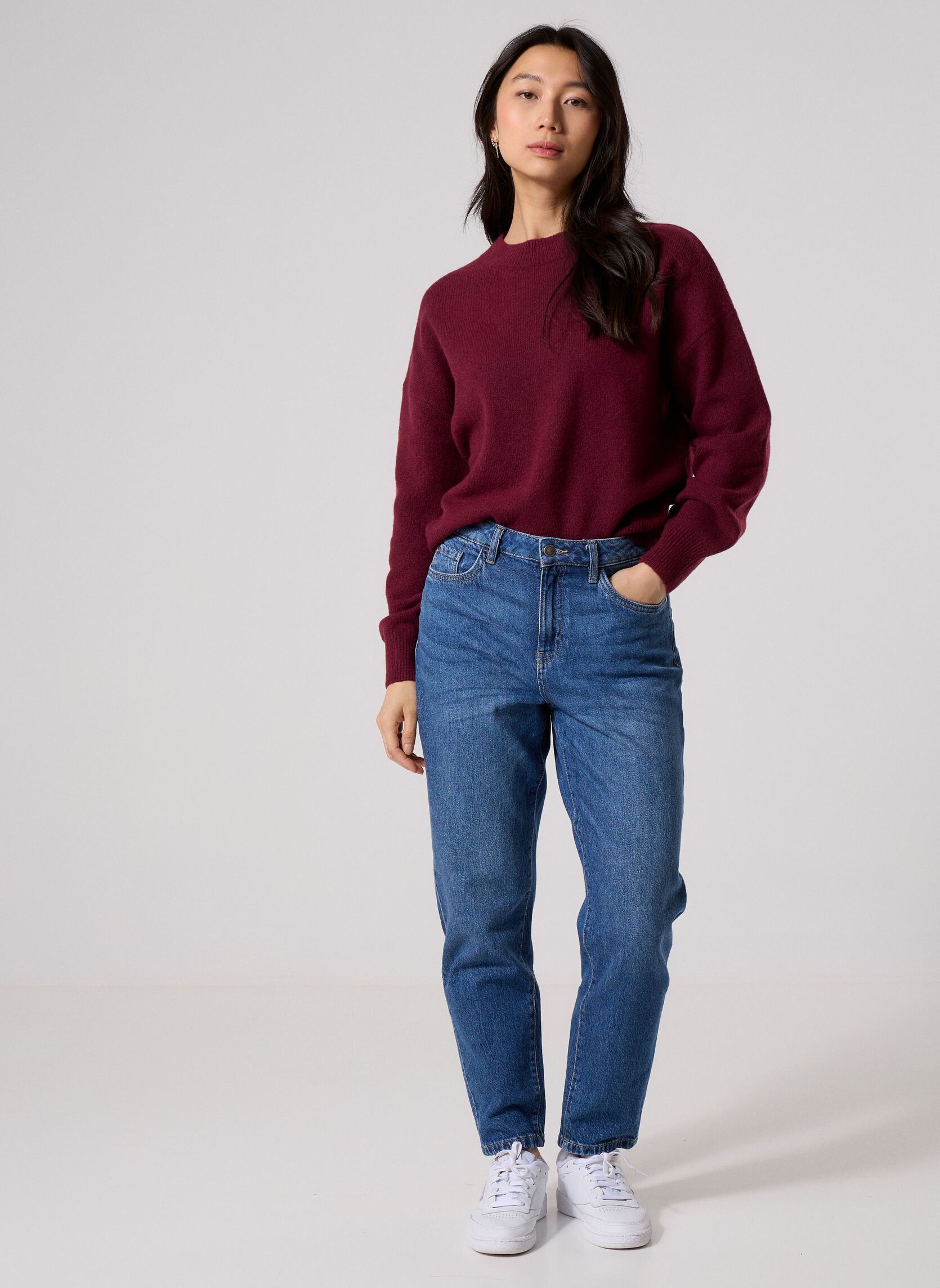 Pulls MROULON femme bordeaux MADE BY Pulls MROULON femme bordeaux WINDSOR WINE