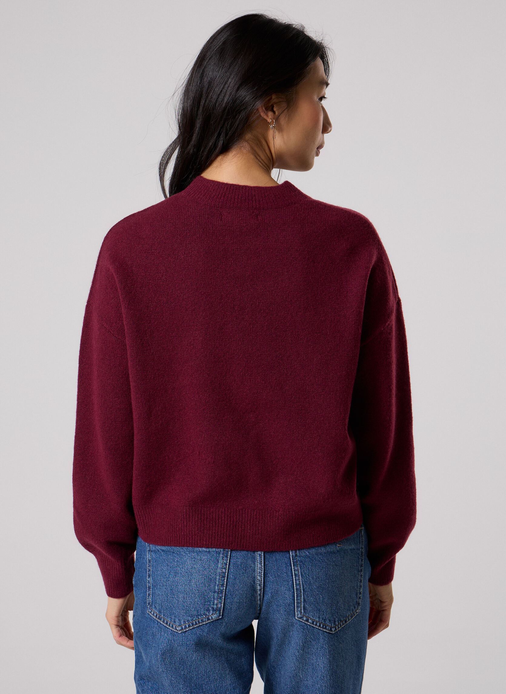 Pulls MROULON femme bordeaux MADE BY Pulls MROULON femme bordeaux WINDSOR WINE