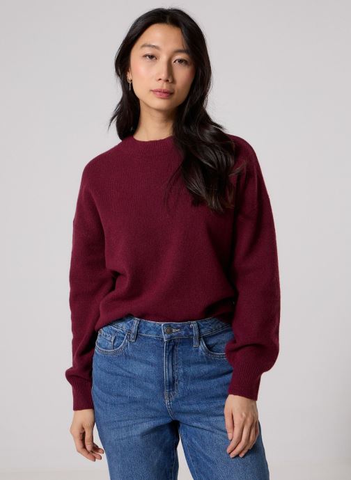 MADE BY Pulls MROULON femme bordeaux