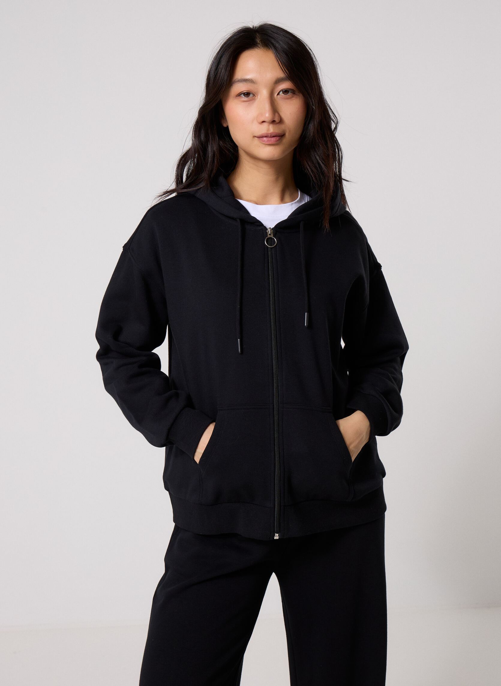 Sweats zippés MZIPP sweatshirt 2 femme noir MADE BY Sweats zippés MZIPP sweatshirt 2 femme noir NOIR