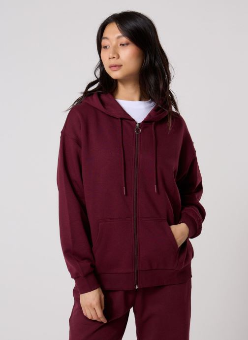 MADE BY Sweats zippés MZIPP sweatshirt 2 femme bordeaux