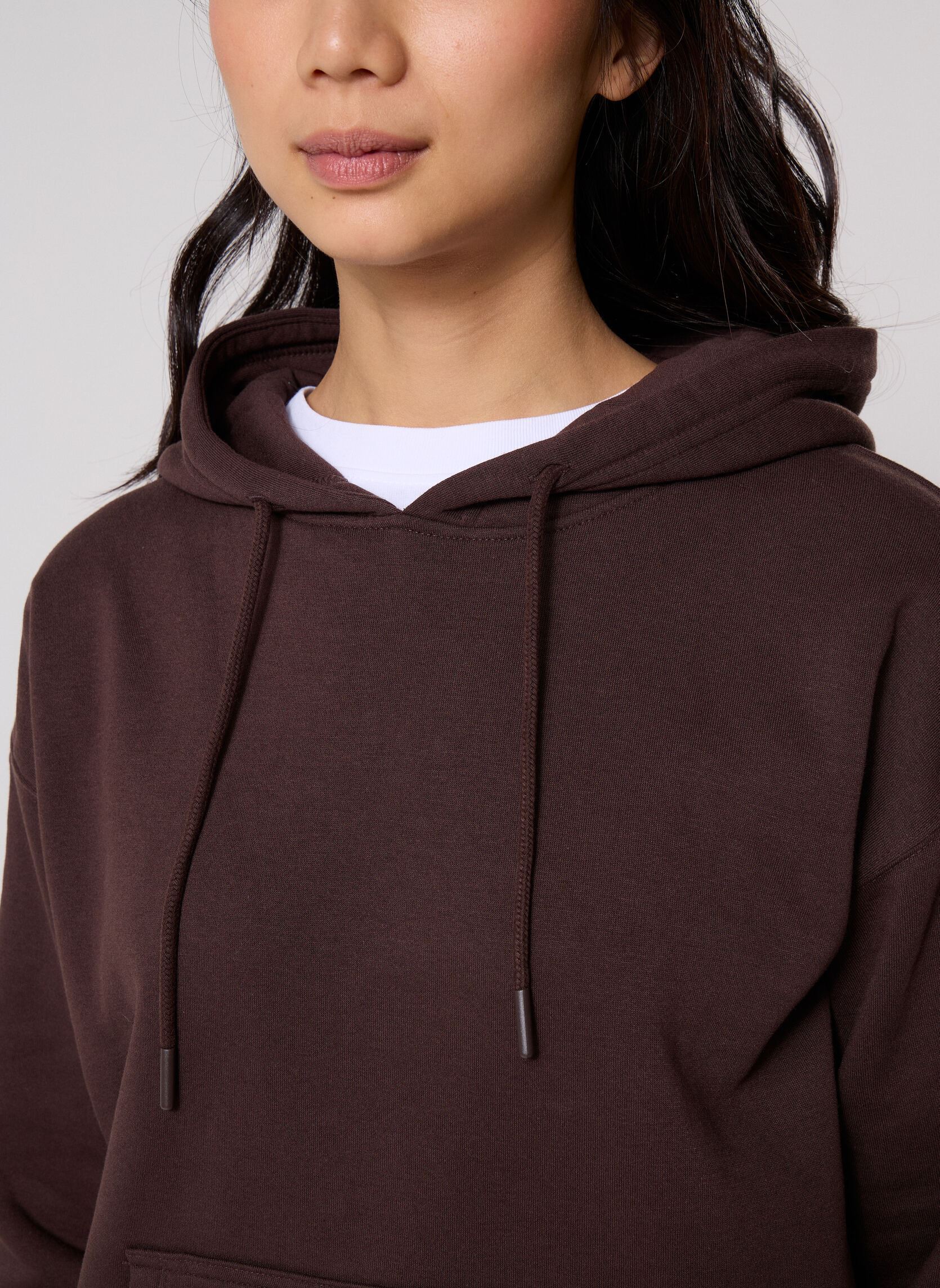 Sweats zippés MHOODIE2 sweatshirt femme marron MADE BY Sweats zippés MHOODIE2 sweatshirt femme marron BLACK COFFEE