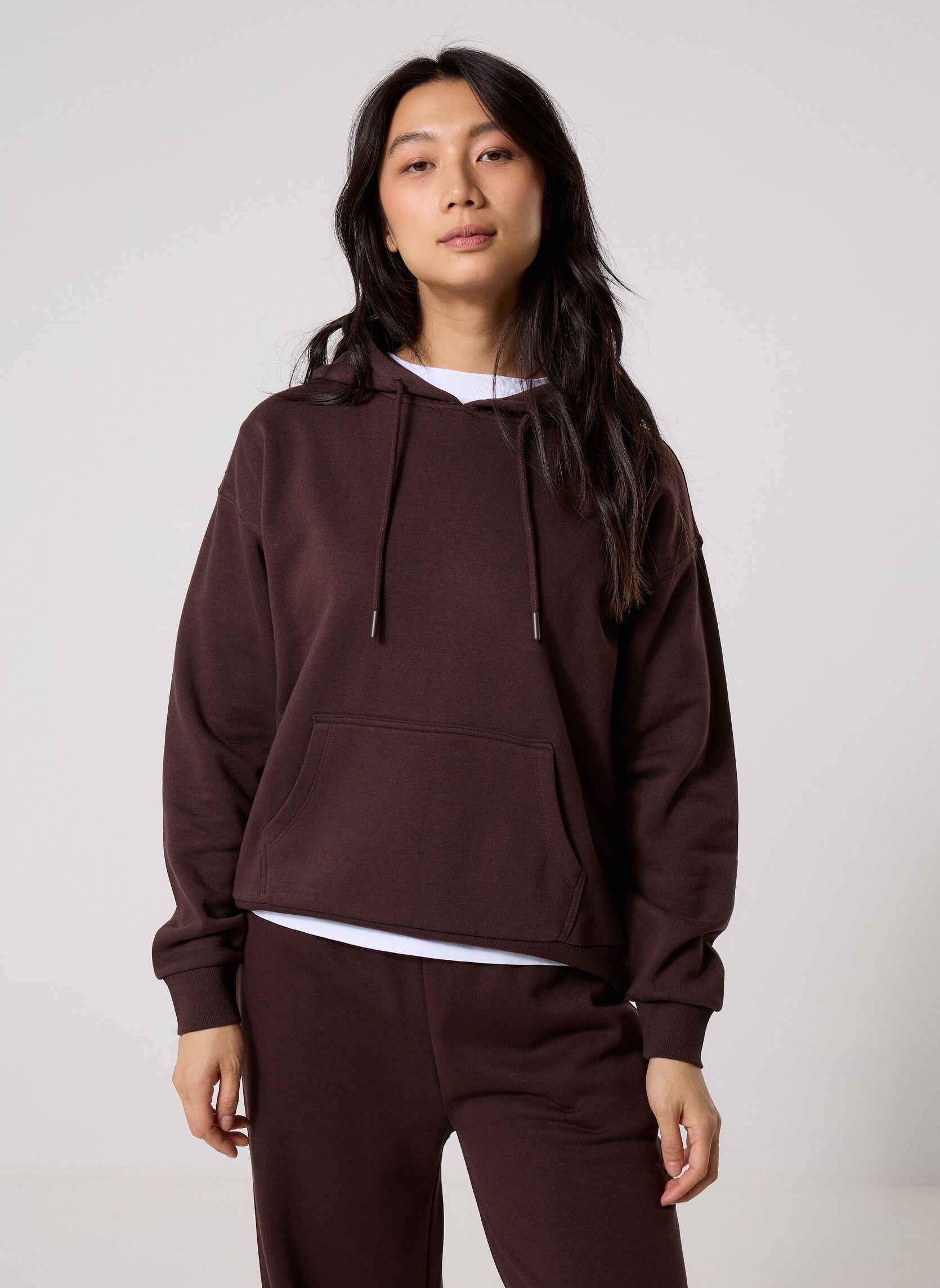Sweats zippés MHOODIE2 sweatshirt femme marron MADE BY Sweats zippés MHOODIE2 sweatshirt femme marron BLACK COFFEE