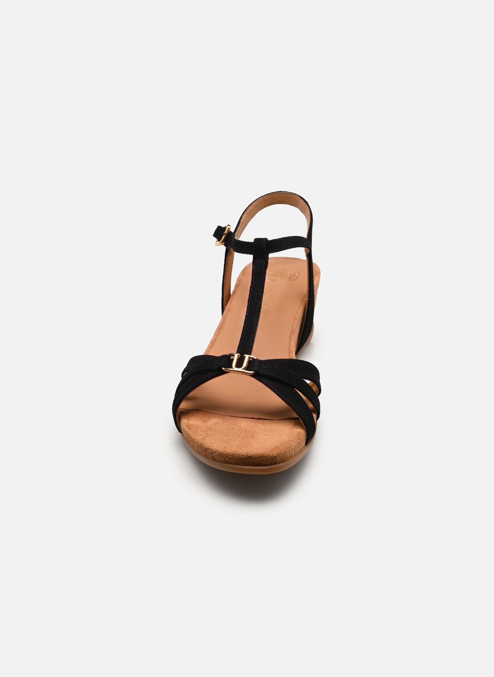 Sandales compensées et plateformes BENET_KS femme noir Unisa Sandales compensées et plateformes BENET_KS femme noir Black