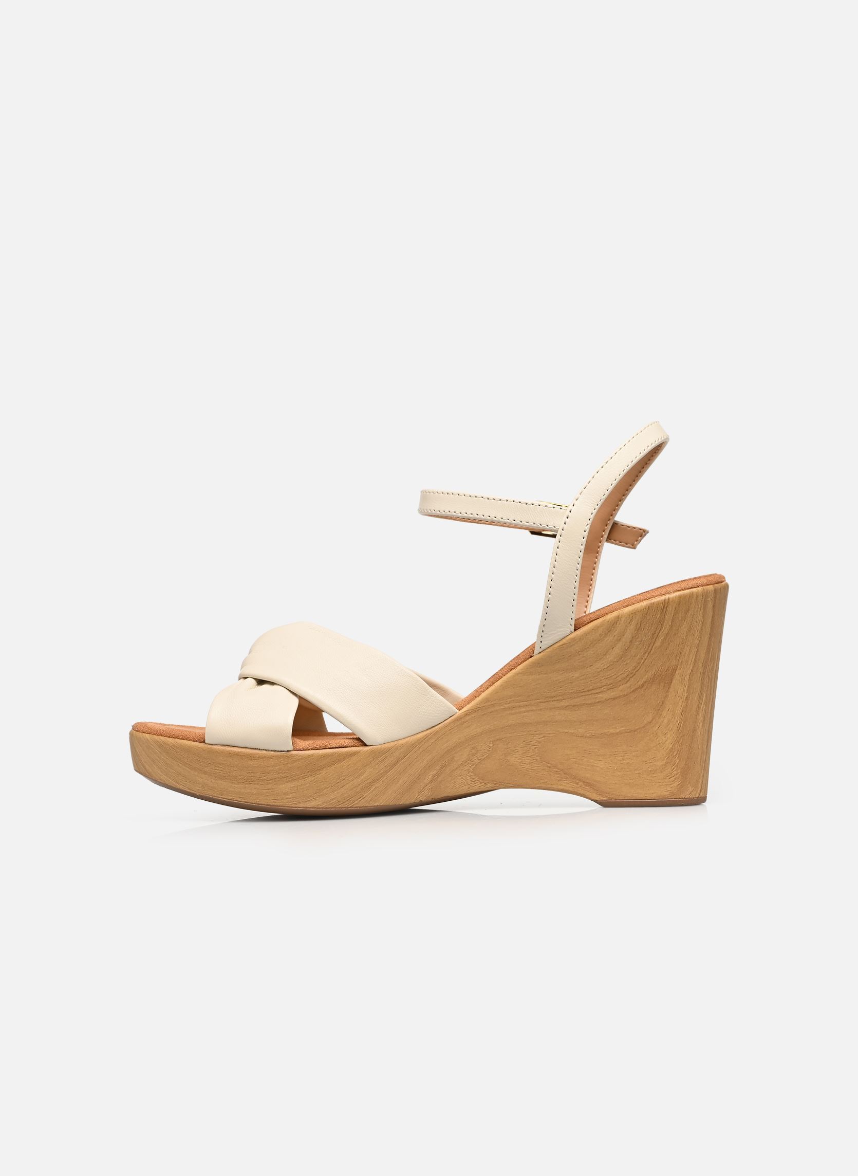 Sandales compensées et plateformes RAMIRO_NTO femme blanc Unisa Sandales compensées et plateformes RAMIRO_NTO femme blanc Ivory